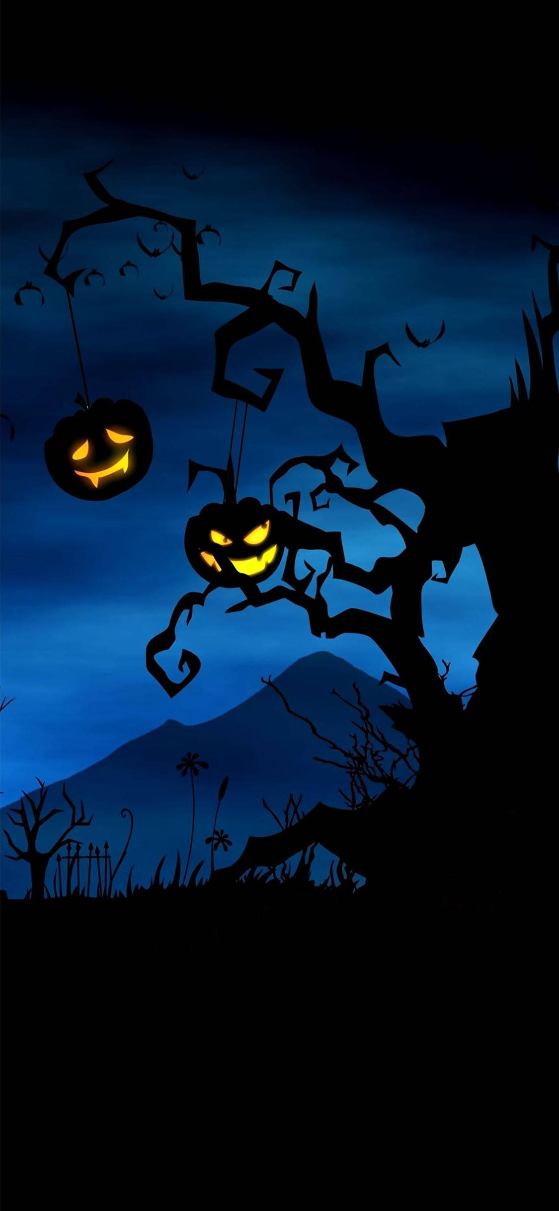 Στοιχειωμένο Δάσος Halloween iPhone Ταπετσαρία