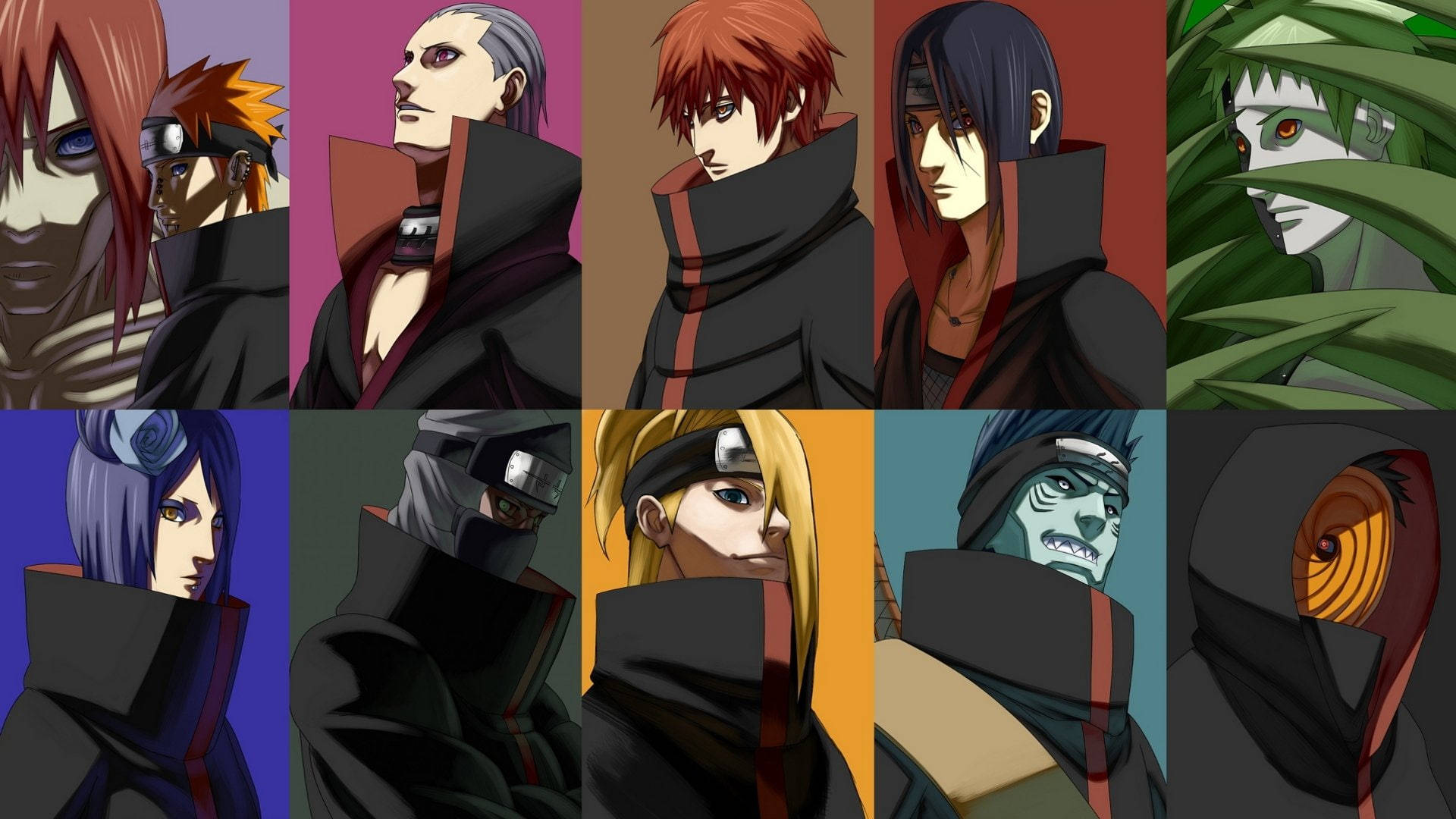 Συλλογή Μελών Akatsuki PC Ταπετσαρία