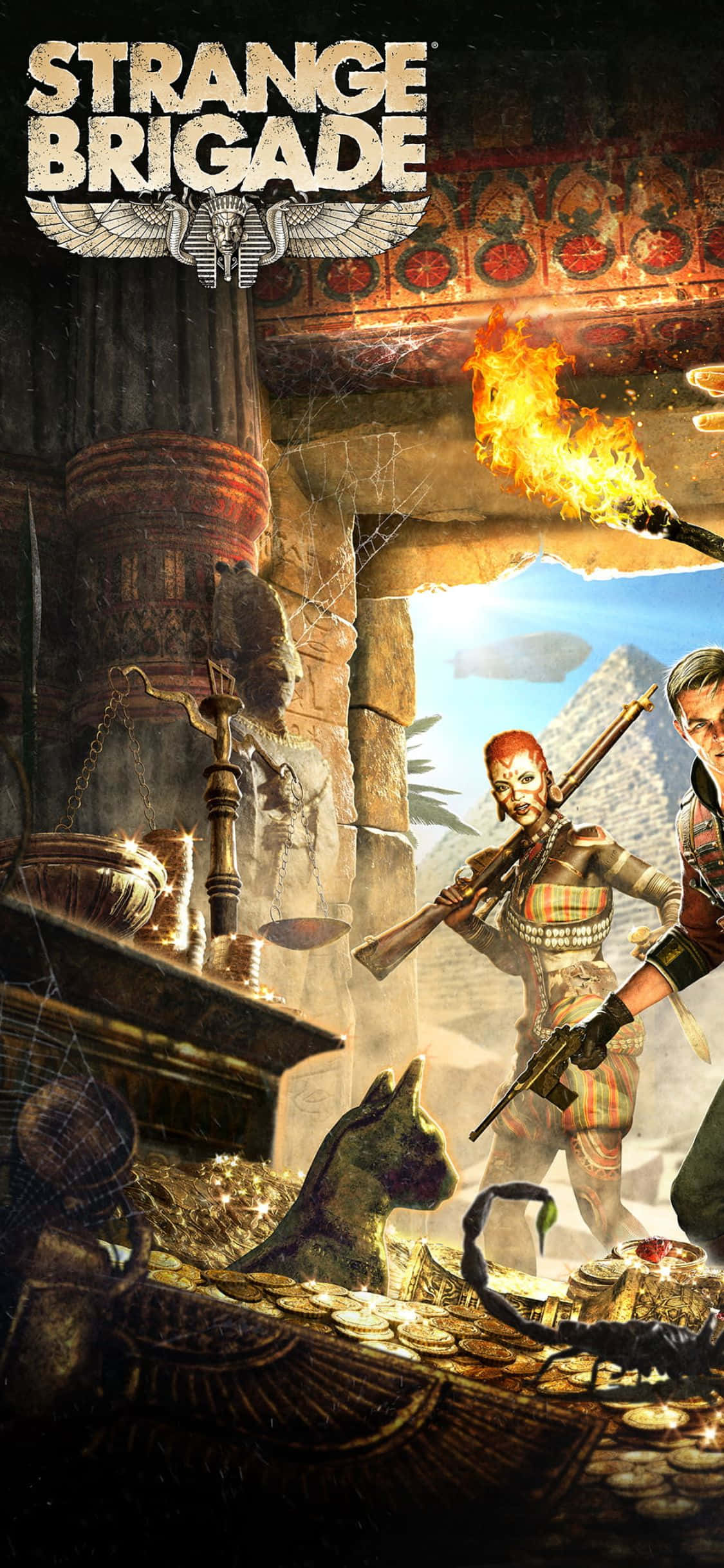 Συναρπαστικό iPhone X Strange Brigade Παιχνίδι Φόντο Ταπετσαρία