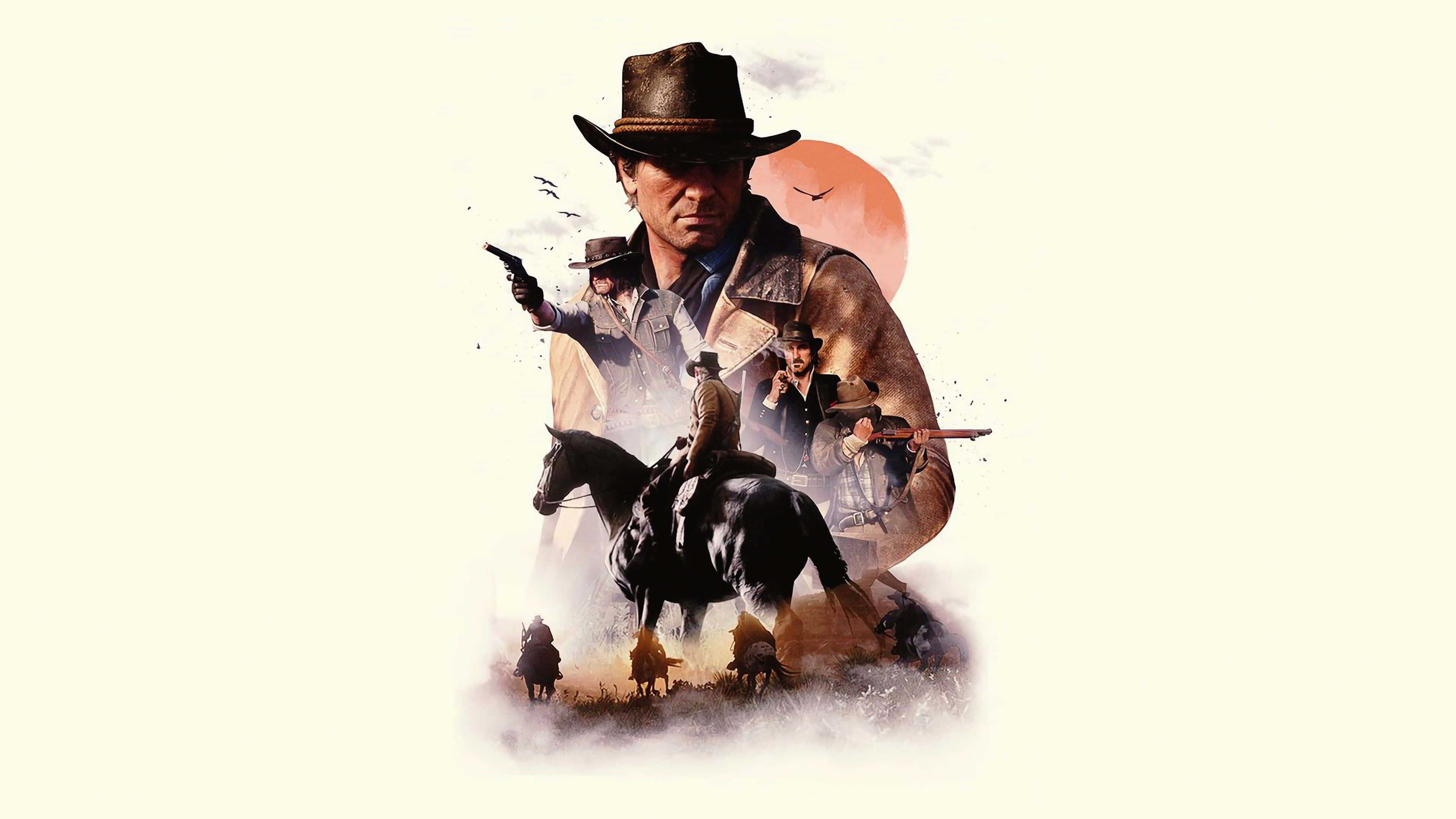 Συναρπαστικό Δυτικό Τοπίο από το Red Dead Redemption 2 Ταπετσαρία