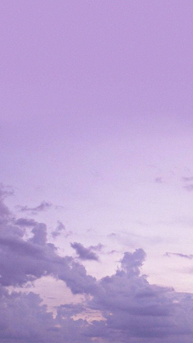 Συννεφιασμένος Ουρανός Παστέλ Μωβ Tumblr Ταπετσαρία