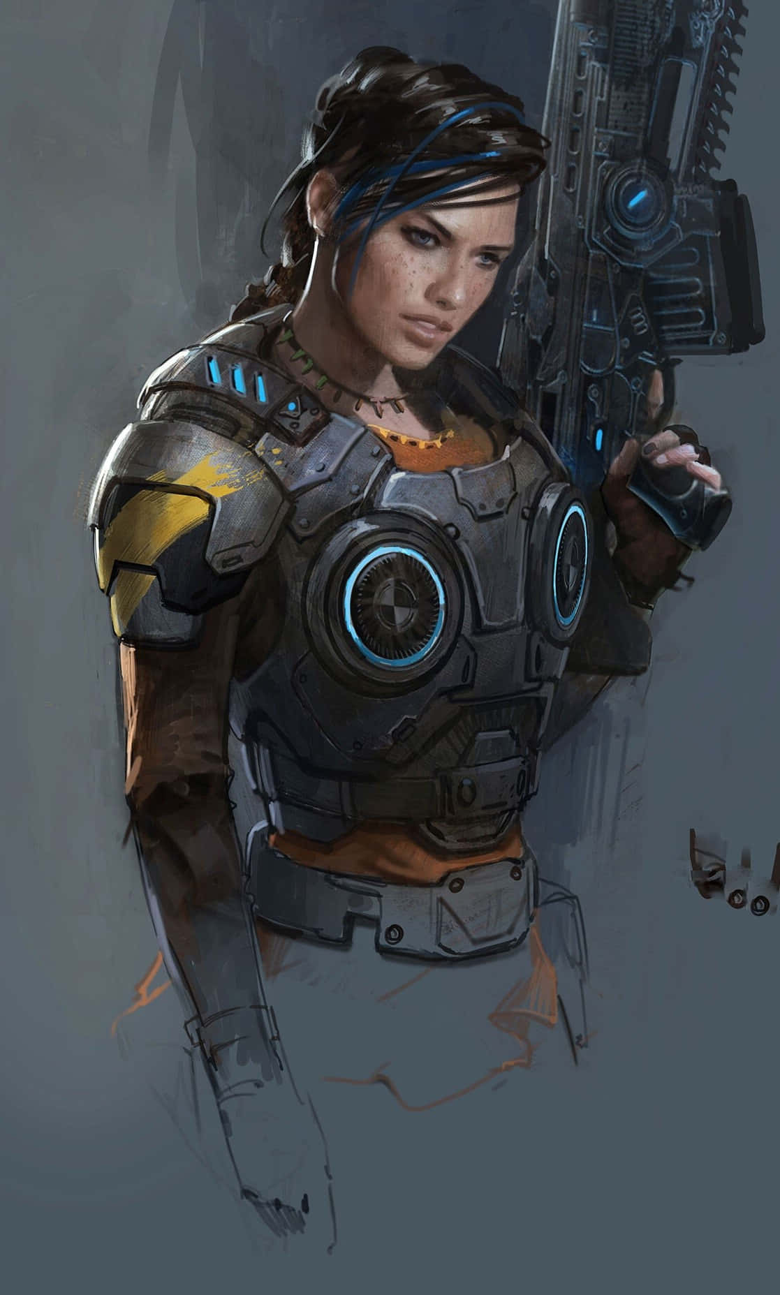 Σχέδιο Kate Diaz iPhone XS Gears Of War 5 Φόντο Ταπετσαρία