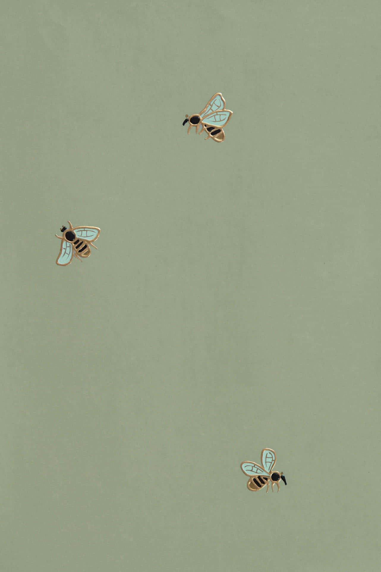 Σχεδιάστε το σπίτι των ονείρων σας σε φασκόμηλο πράσινο Ταπετσαρία