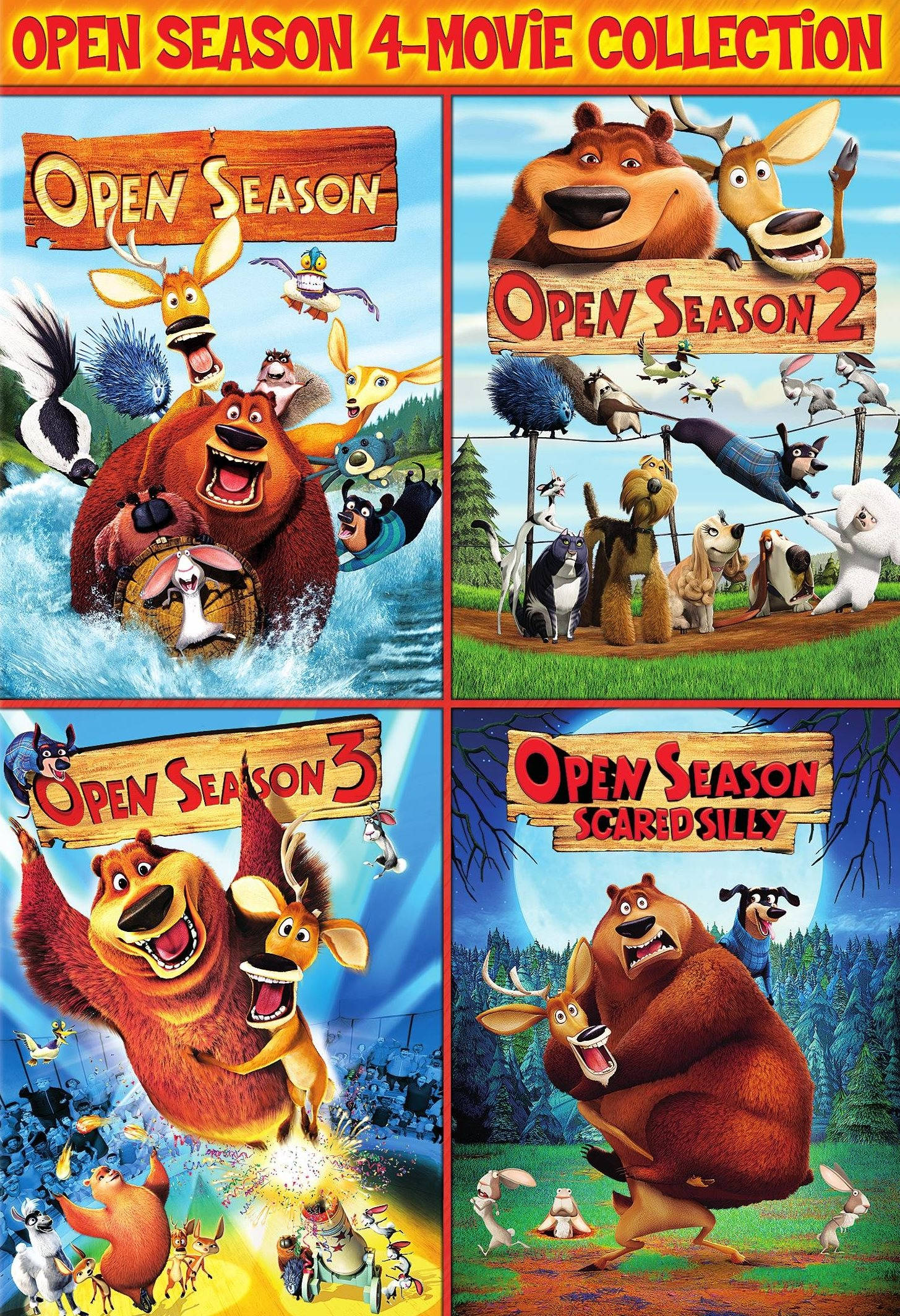 Τέσσερις αφίσες ταινιών Open Season Ταπετσαρία