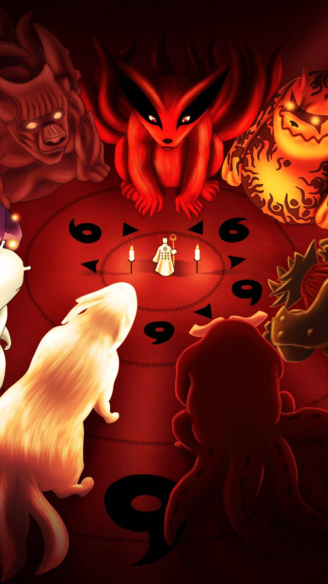 Τέχνες Θηρίων Naruto Τηλέφωνο Ταπετσαρία