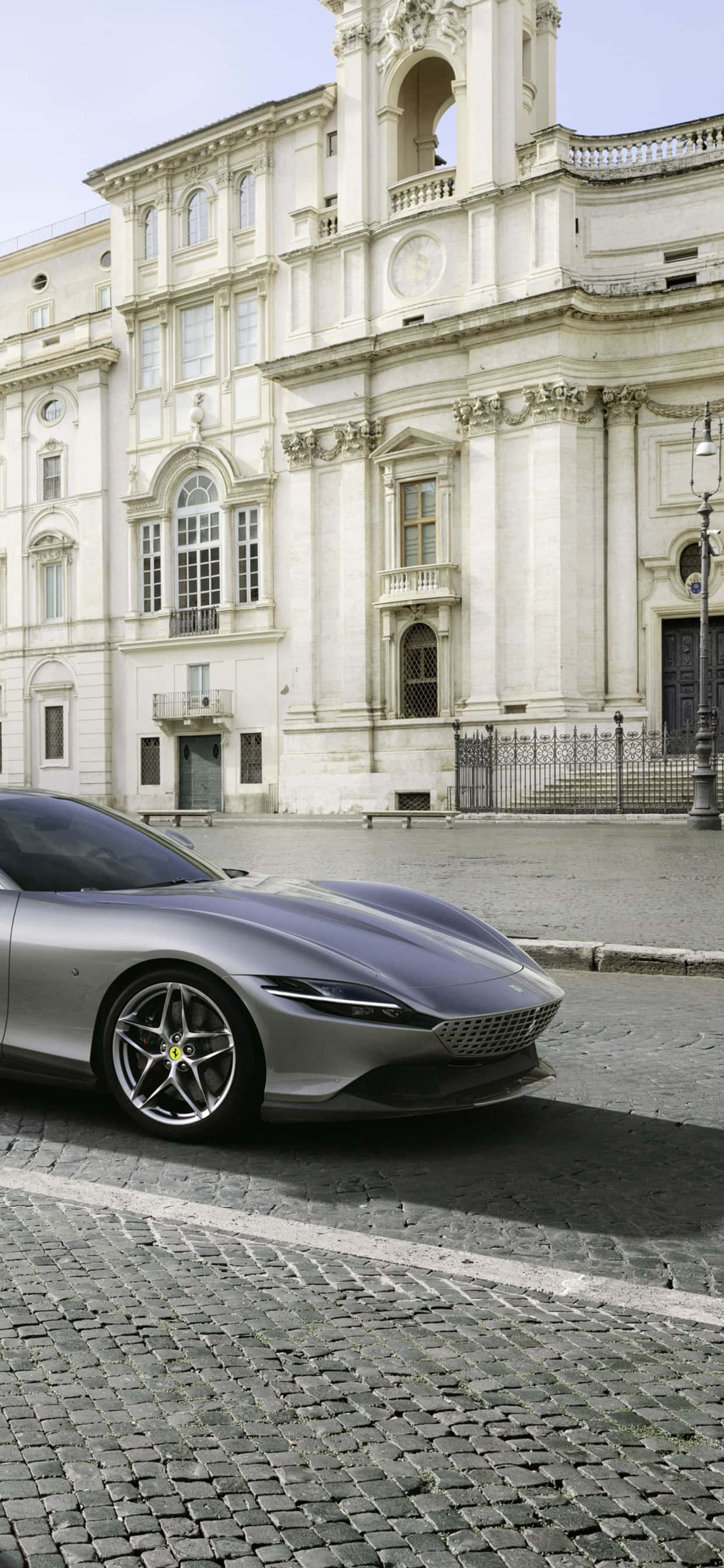 Ταπετσαρία iPhone Xs Max Ferrari Γκρι Ferrari Roma Ταπετσαρία