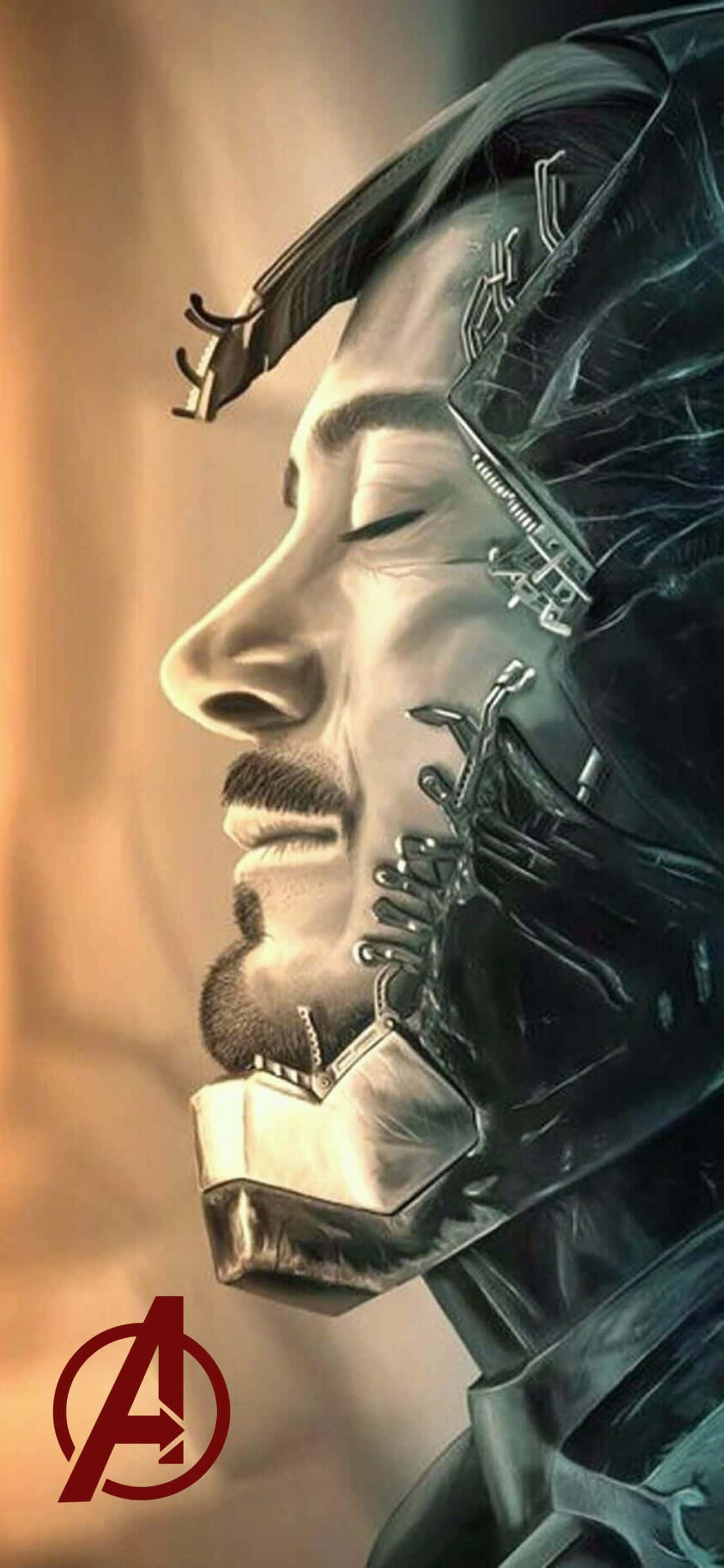 Ταπετσαρία iPhone XS Avengers, ξεκούραση Tony Stark Ταπετσαρία