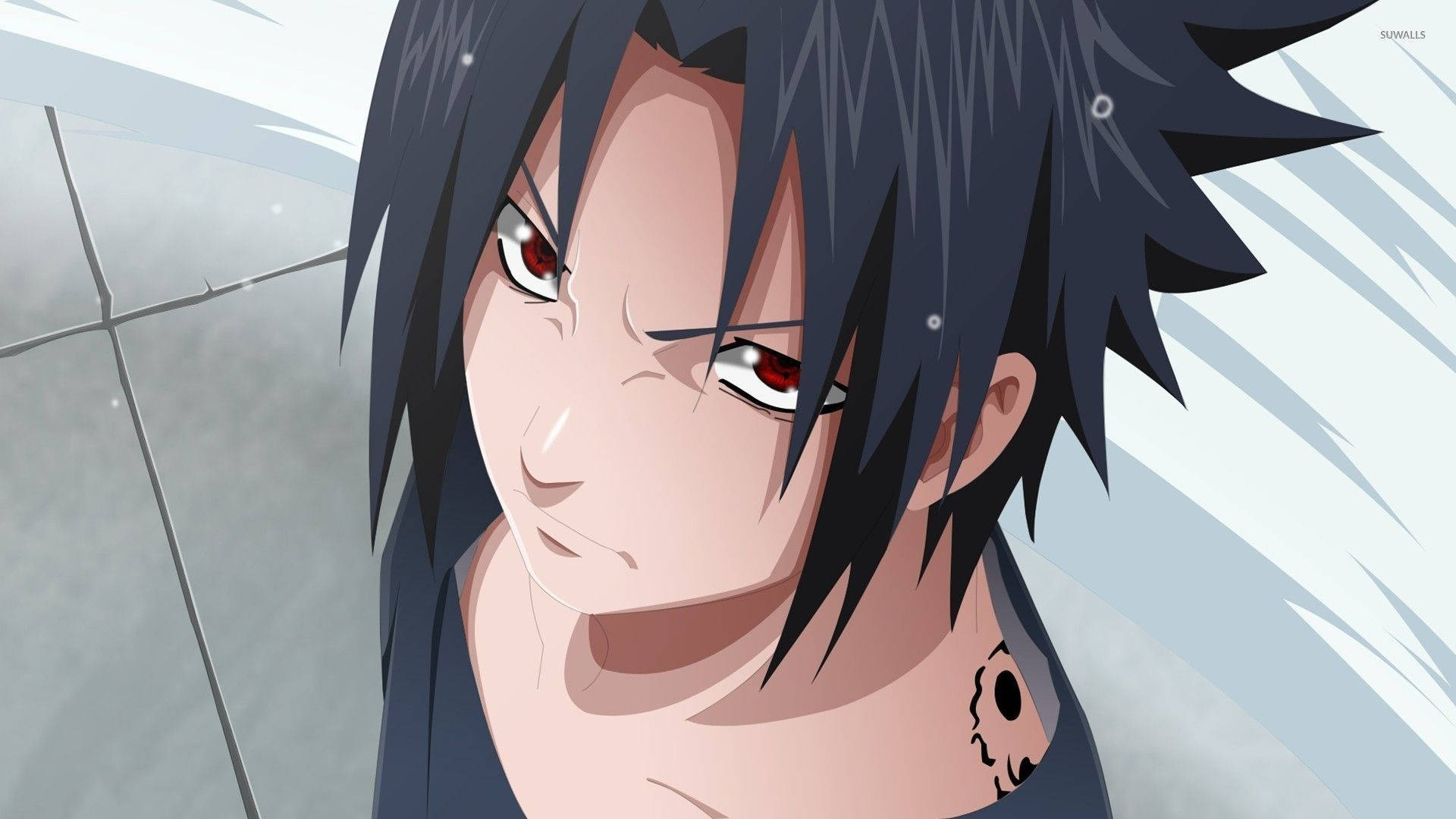 Ταπετσαρία του Sasuke Uchiha με τατουάζ της Κατάρας της Κόλασης. — Sasuke Ταπετσαρία