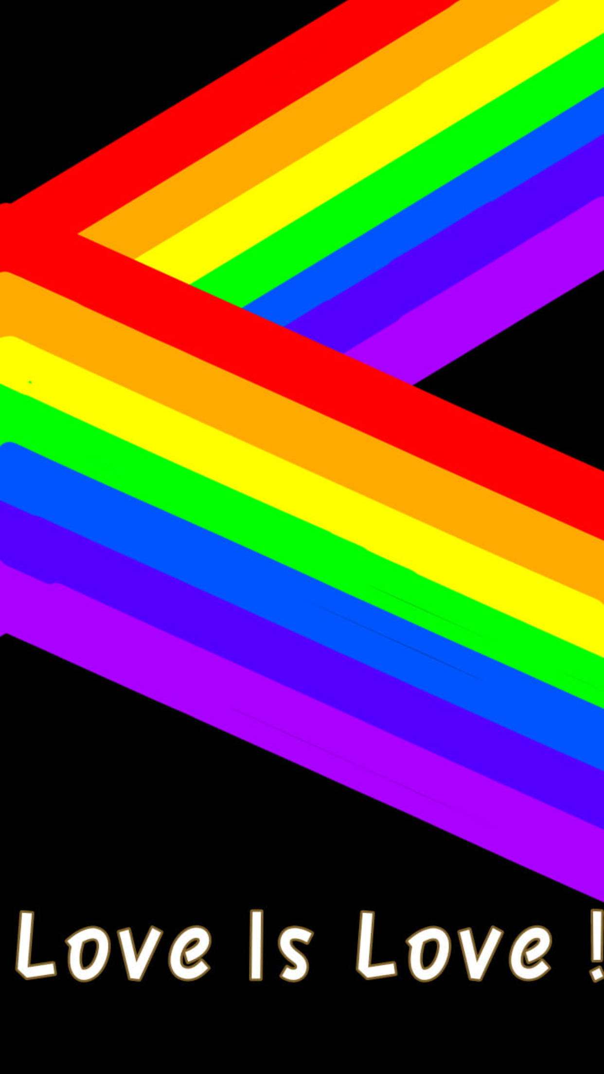 Τηλέφωνο LGBT με Ουράνιο Τόξο Ζιγκ-ζαγκ Ταπετσαρία