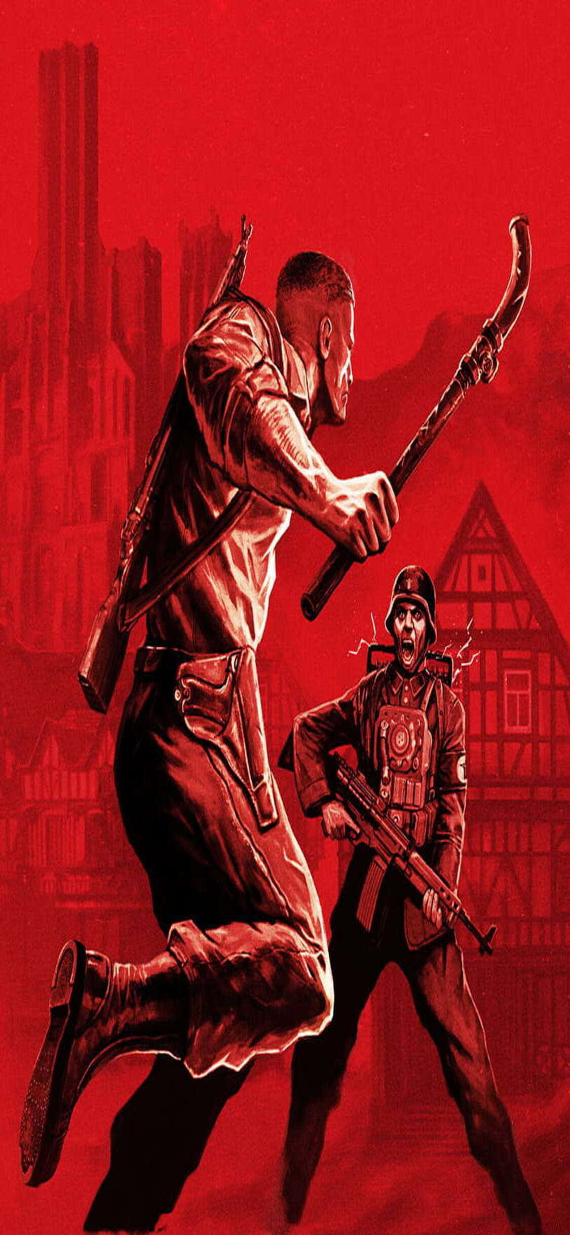 Το iPhone Xs Με Το Τελευταίο Βιντεοπαιχνίδι ‘Wolfenstein II’ Ταπετσαρία