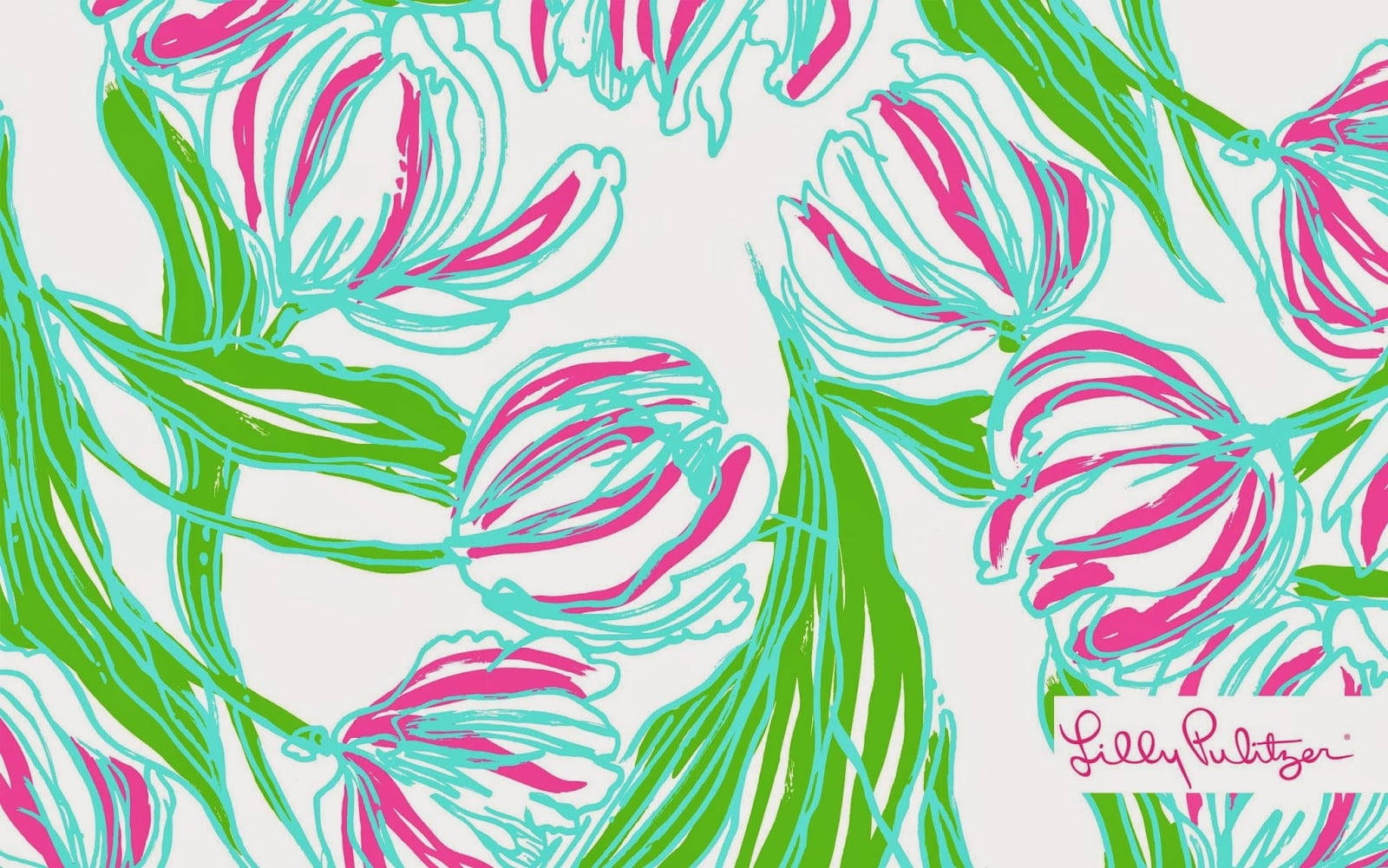 Τουλίπες Lilly Pulitzer Επιφάνεια Εργασίας Ταπετσαρία