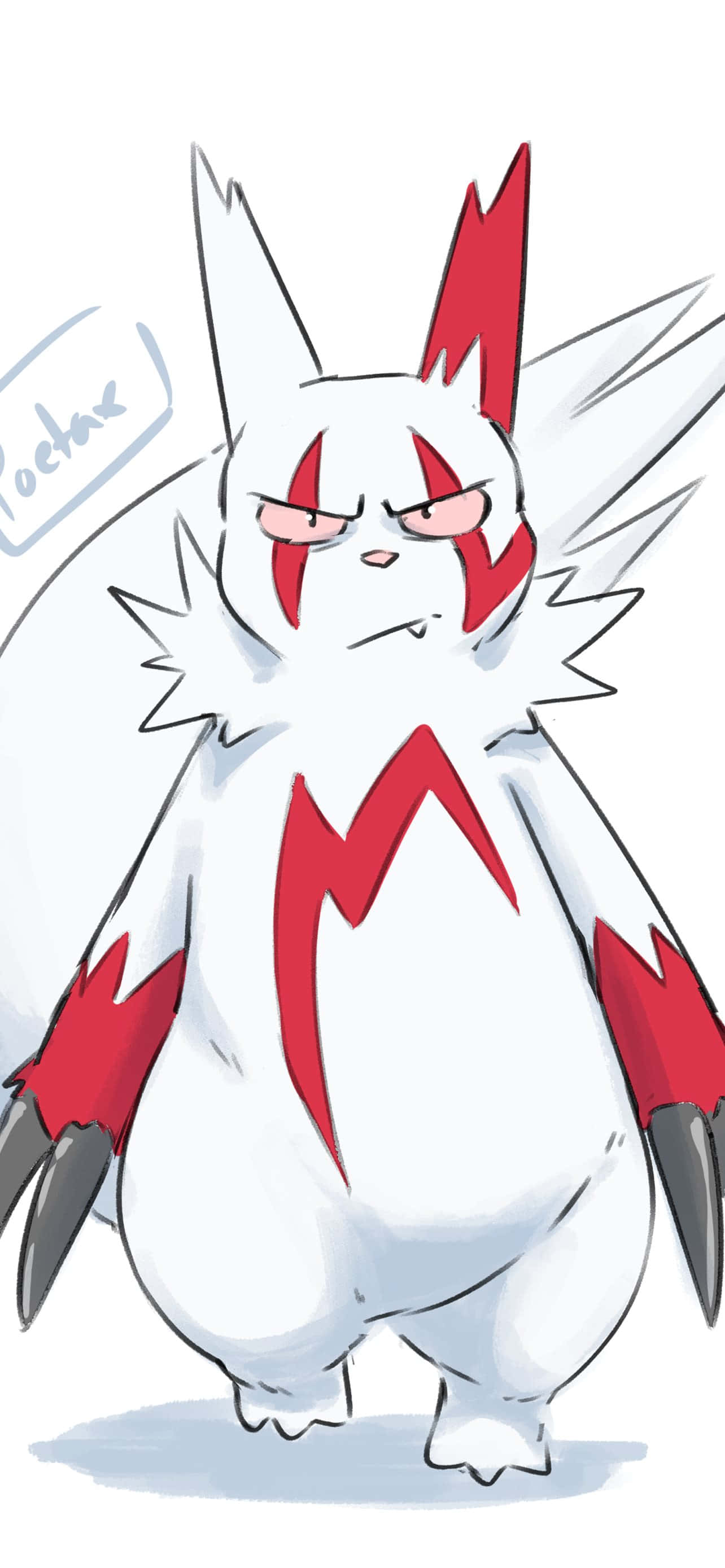 Θυμωμένο πρόσωπο του Zangoose Ταπετσαρία