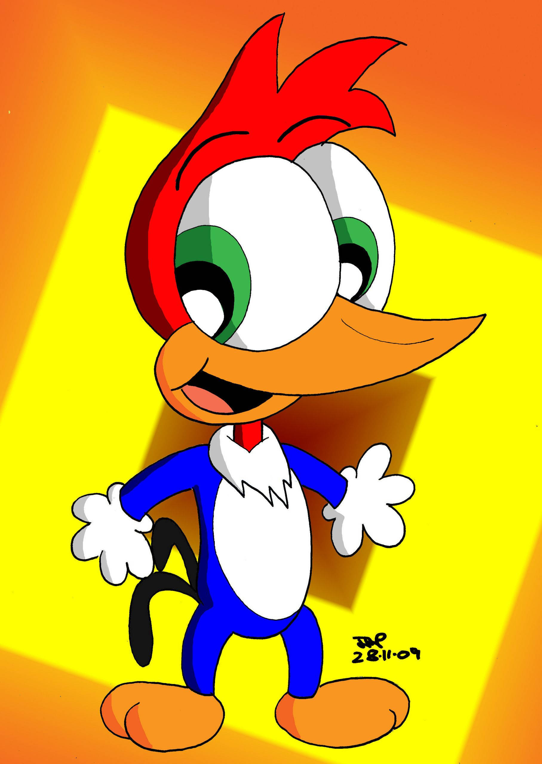 Τρελός Woody Woodpecker Ταπετσαρία
