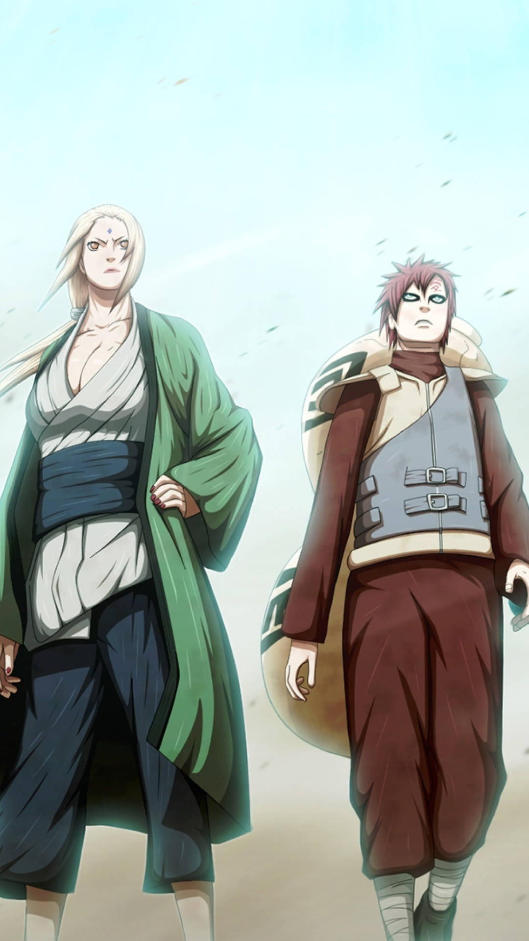 Τσουνάντε και Γκάαρα — Naruto κινητό GIF Ταπετσαρία