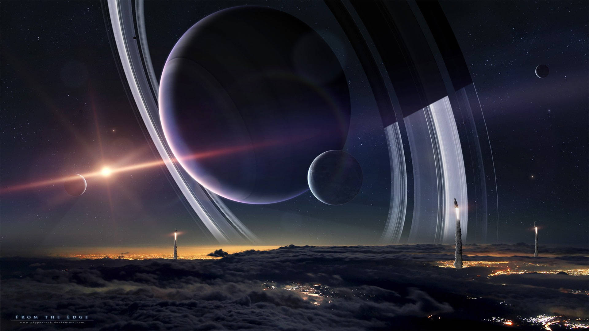 Φάρος Κρόνος 4K — 4K διάστημα GIF Ταπετσαρία