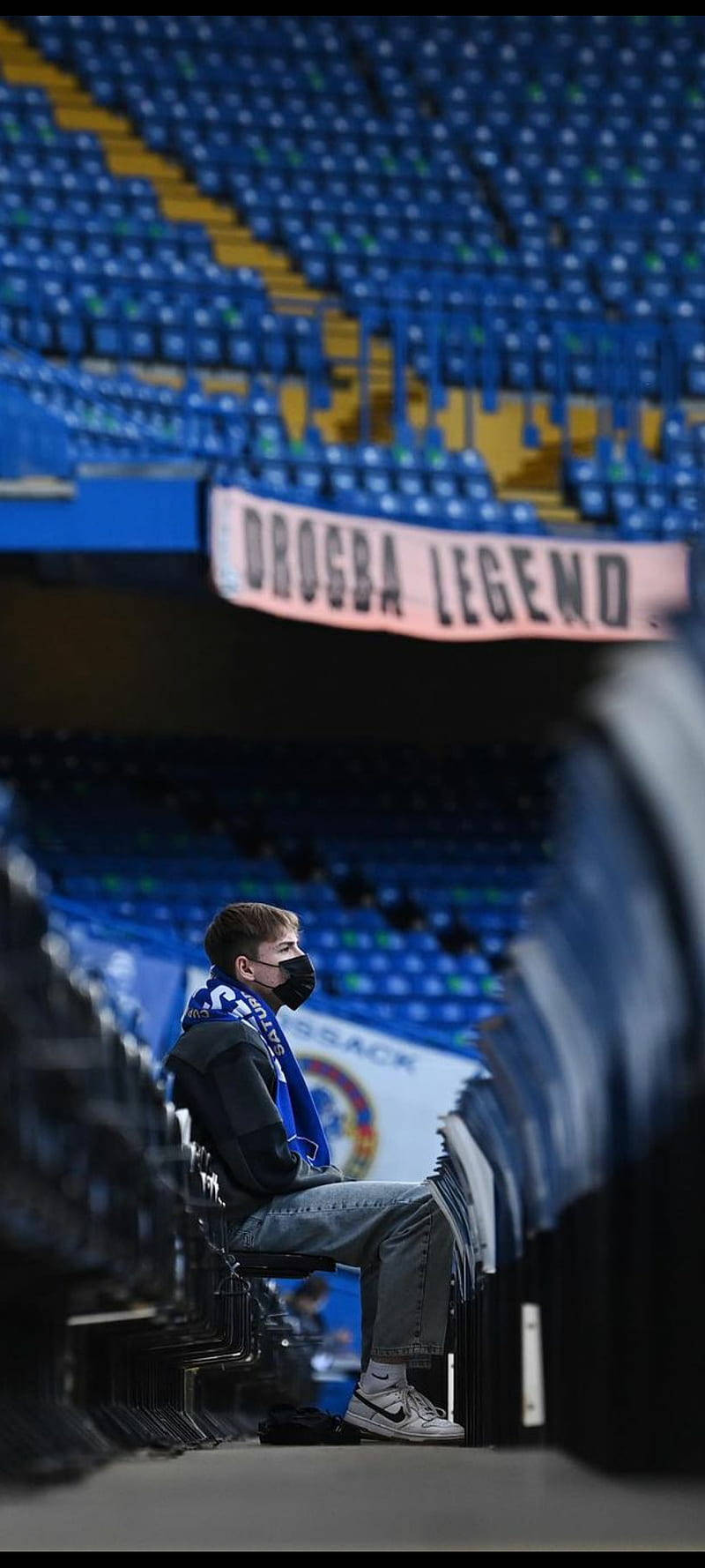 Φανατικός Οπαδός Στο Στάδιο Stamford Ταπετσαρία