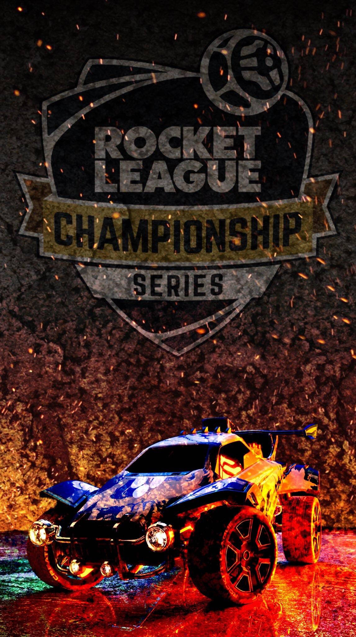 Φλεγόμενο Αυτοκίνητο Rocket League Ταπετσαρία
