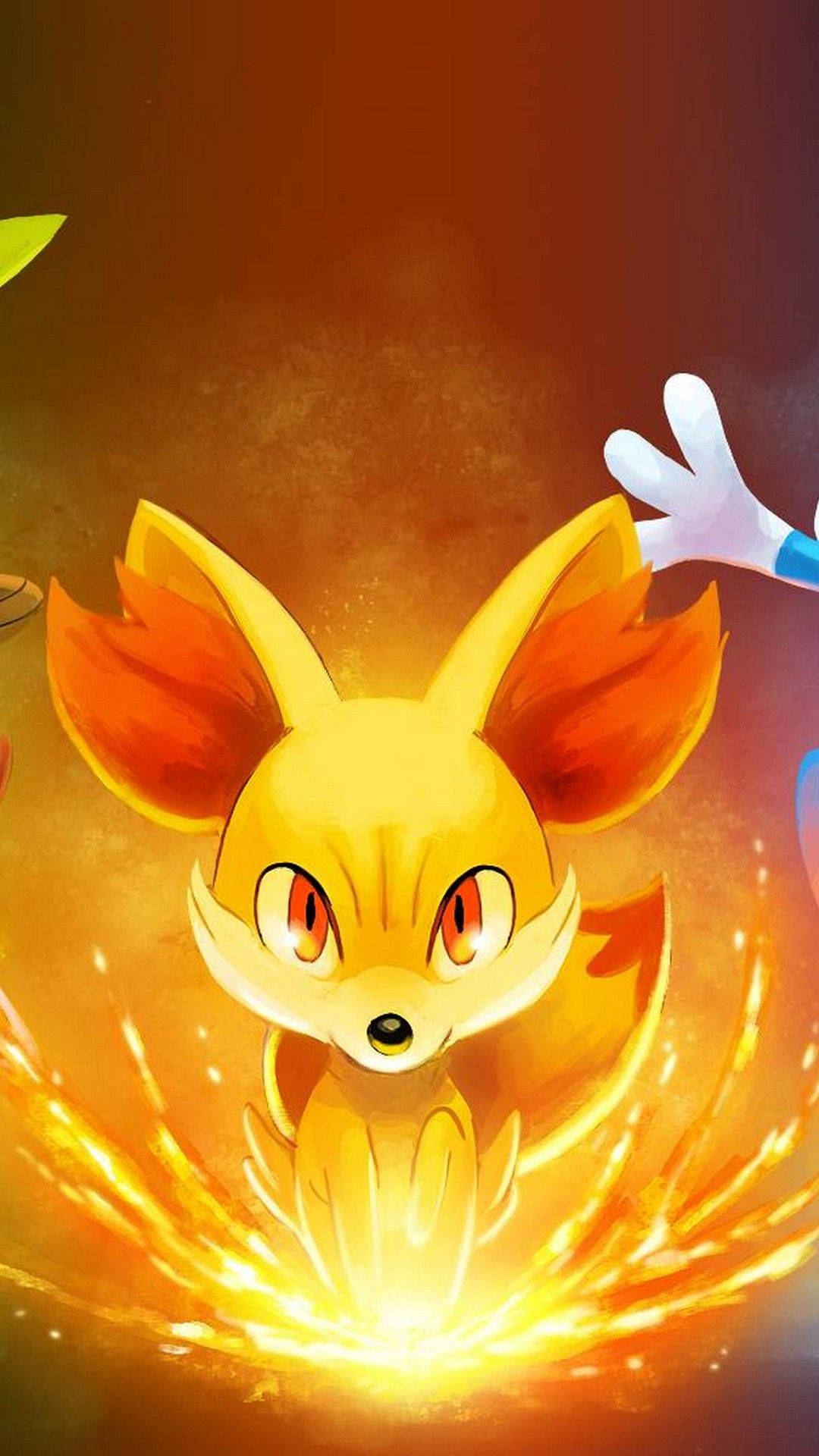 Φλογερό Fennekin Pokemon iPhone Ταπετσαρία