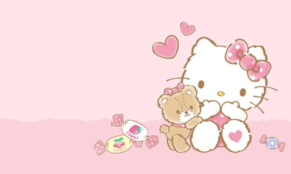Φυσάει ένα φιλί Hello Kitty Αισθητική Ταπετσαρία