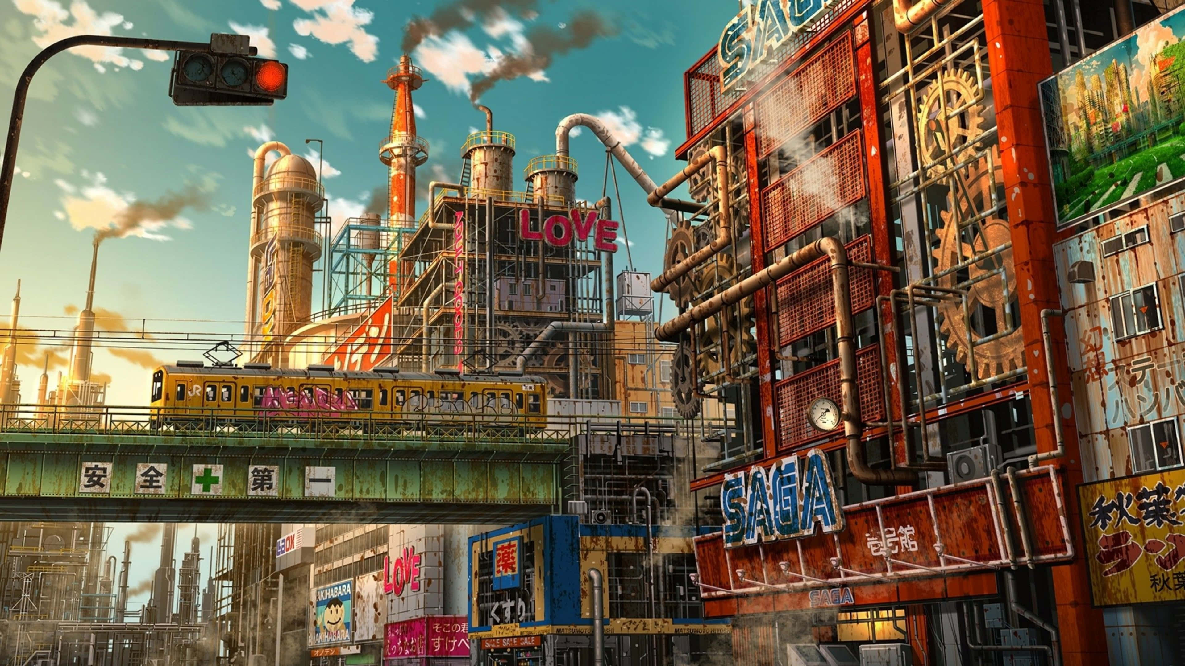 Φωτίζοντας την Πόλη του Τόκιο με 4K Anime Art Ταπετσαρία