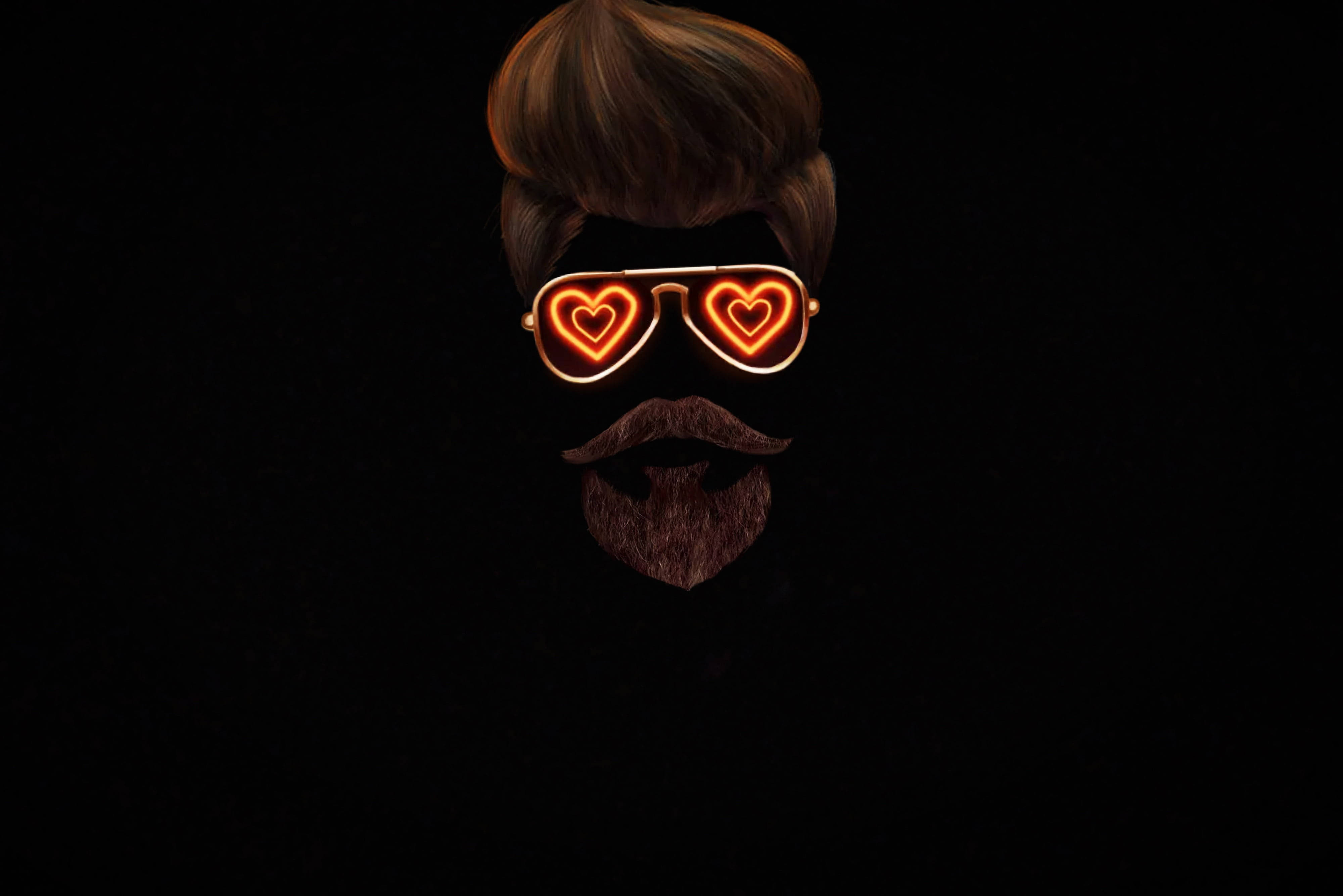 Φωτεινή Καρδιά Neon για WhatsApp DP Ταπετσαρία
