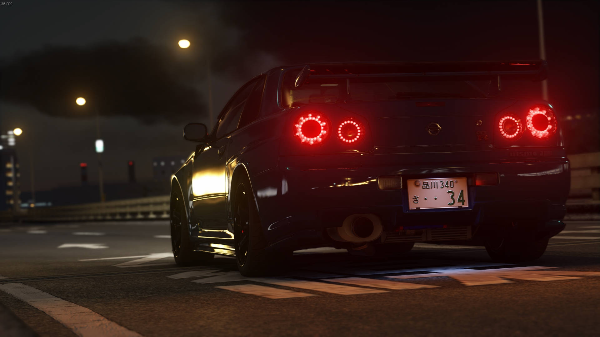 Φωτεινό Nissan Skyline GTR R34 Ταπετσαρία