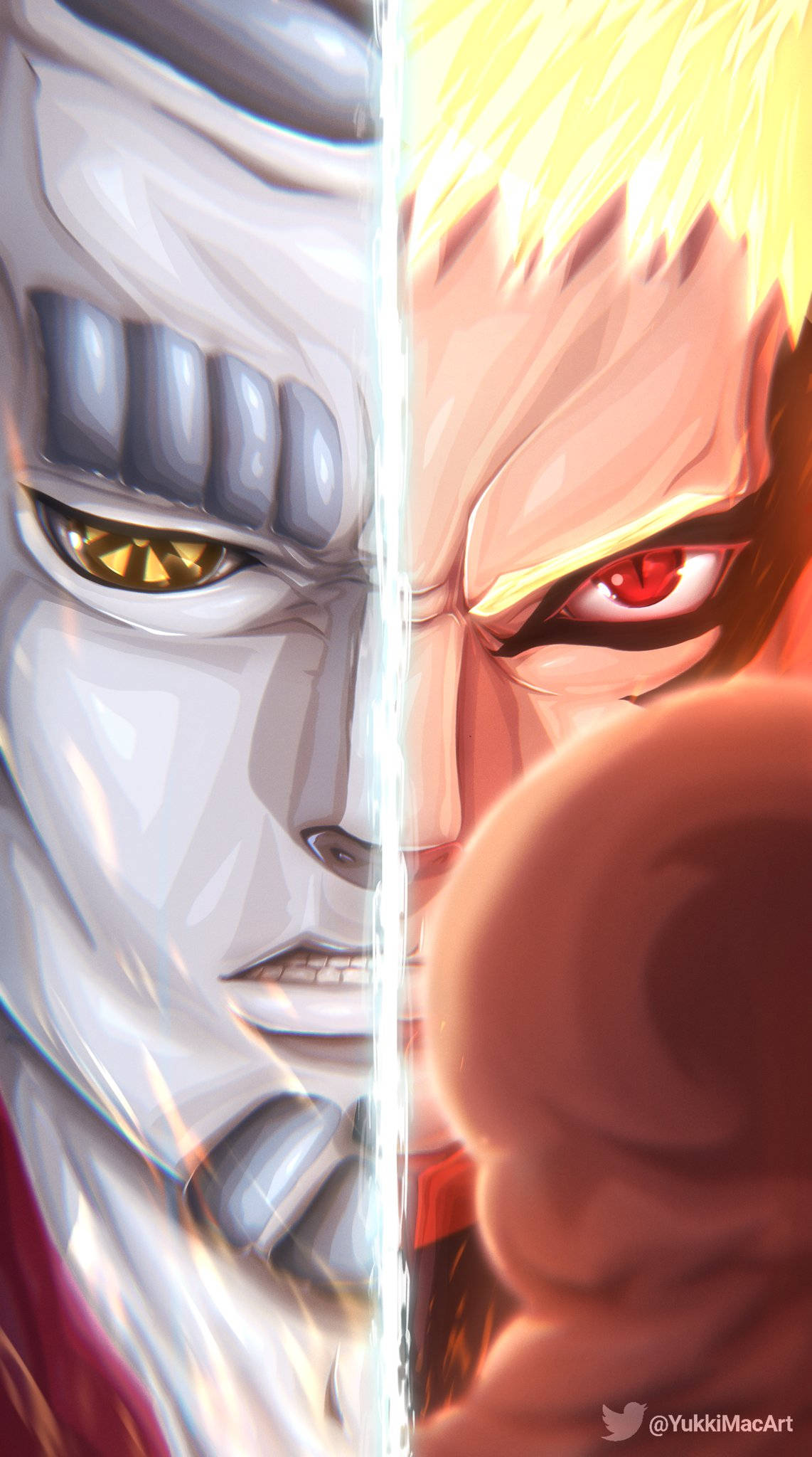 Φωτογραφία Naruto σε Λειτουργία Baryon με Διαχωρισμό Ταπετσαρία