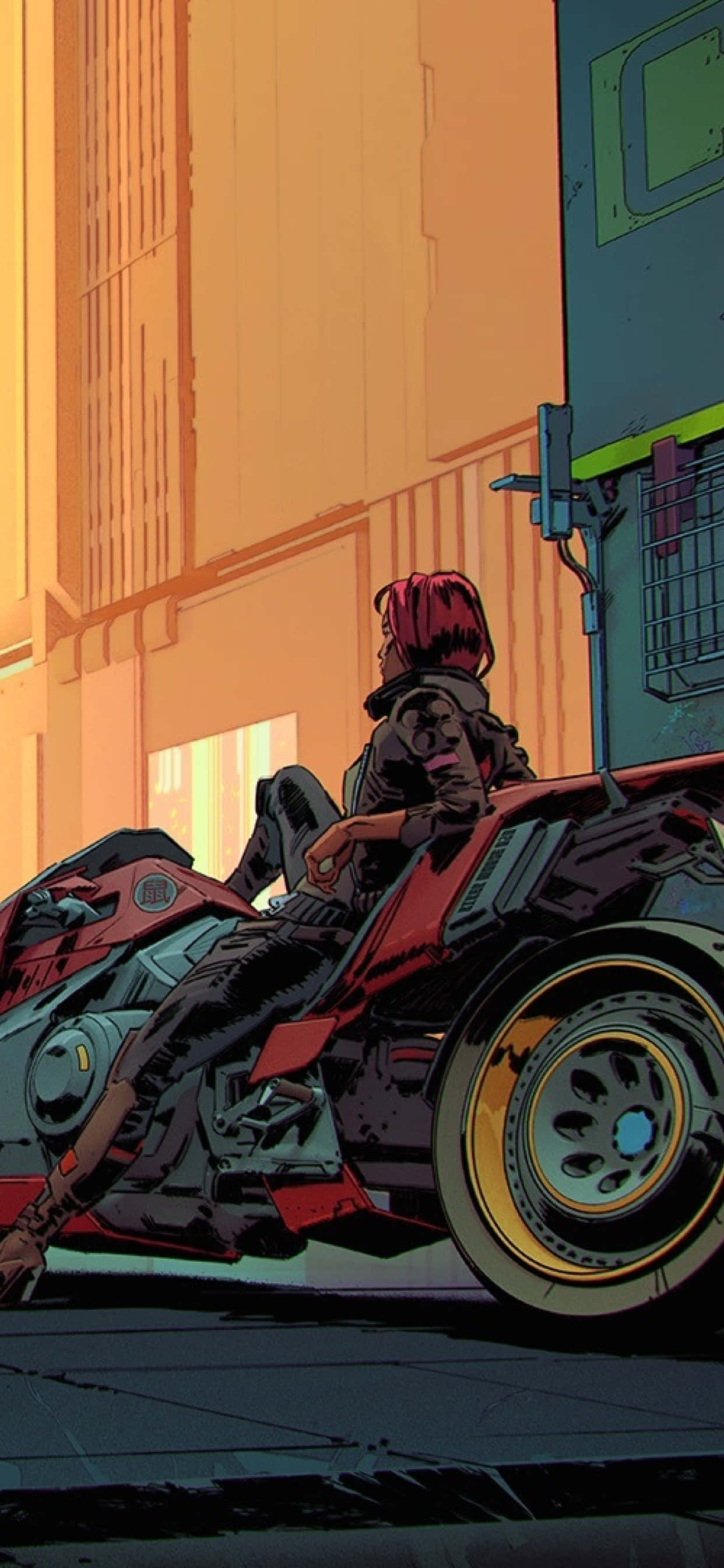 iPhone XS Max Cyberpunk 2077 Comic Valerie Background Ταπετσαρία