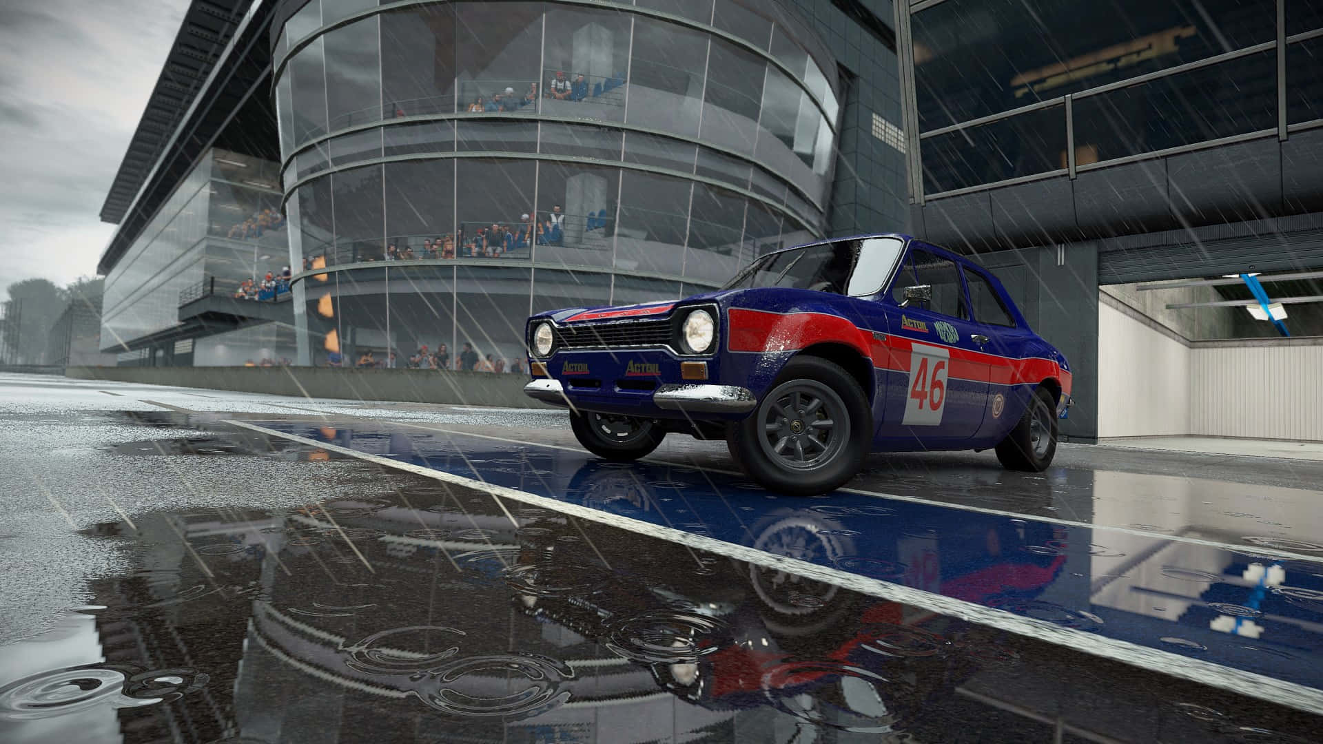 Φόντο HD Project Cars Μπλε με Κόκκινο Αυτοκίνητο Ταπετσαρία