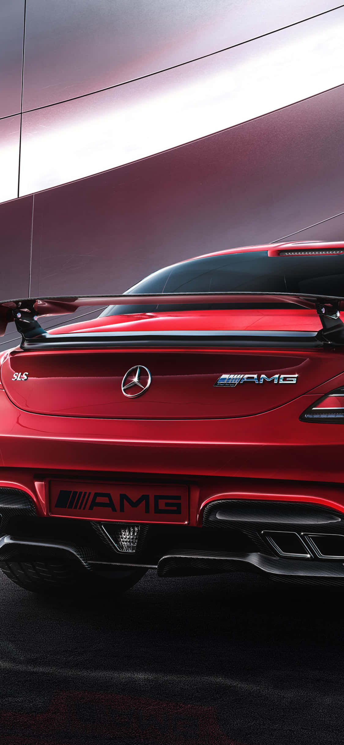 Φόντο iPhone X AMG GT-R Κόκκινος Κορμός AMG GT Ταπετσαρία