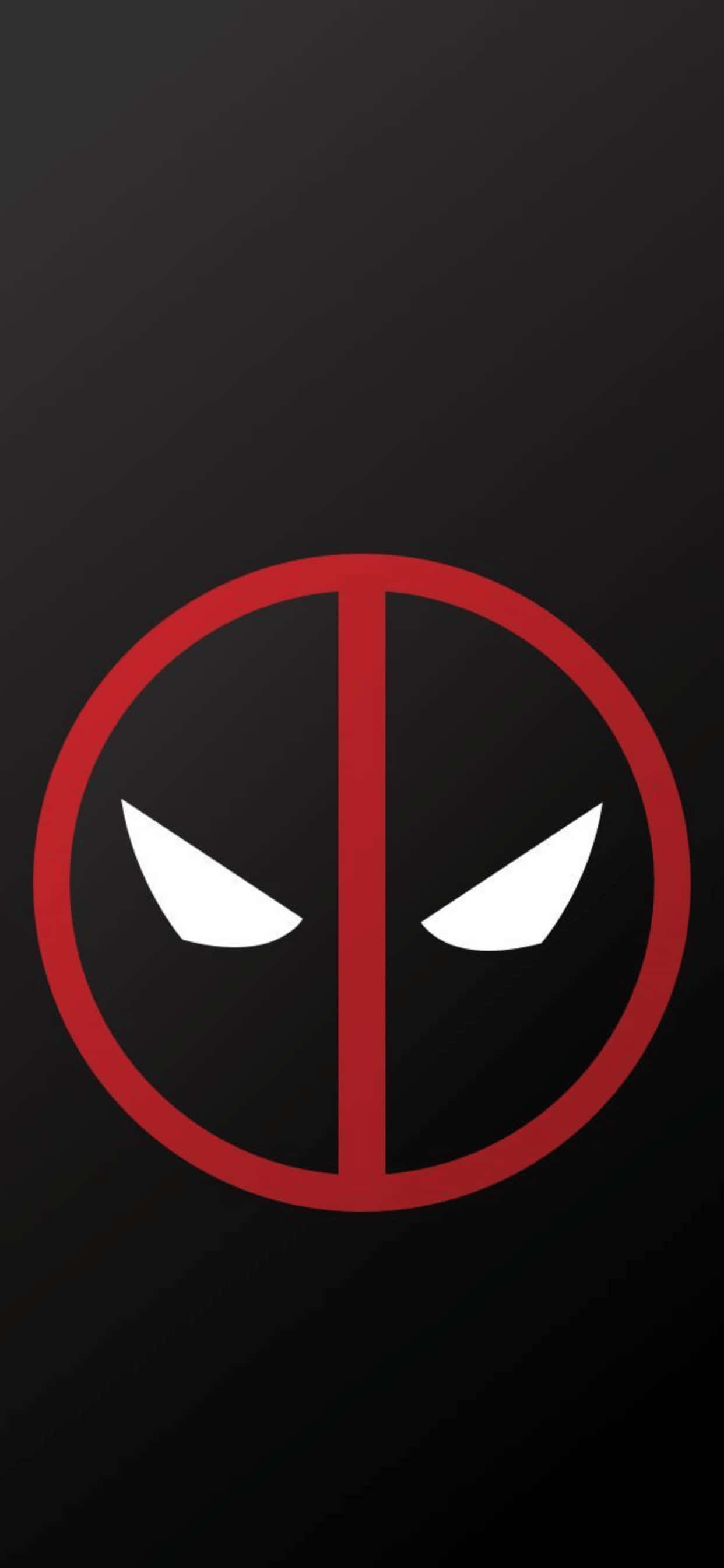 iPhone XS Max Marvel Deadpool Λογότυπο Φόντο Ταπετσαρία