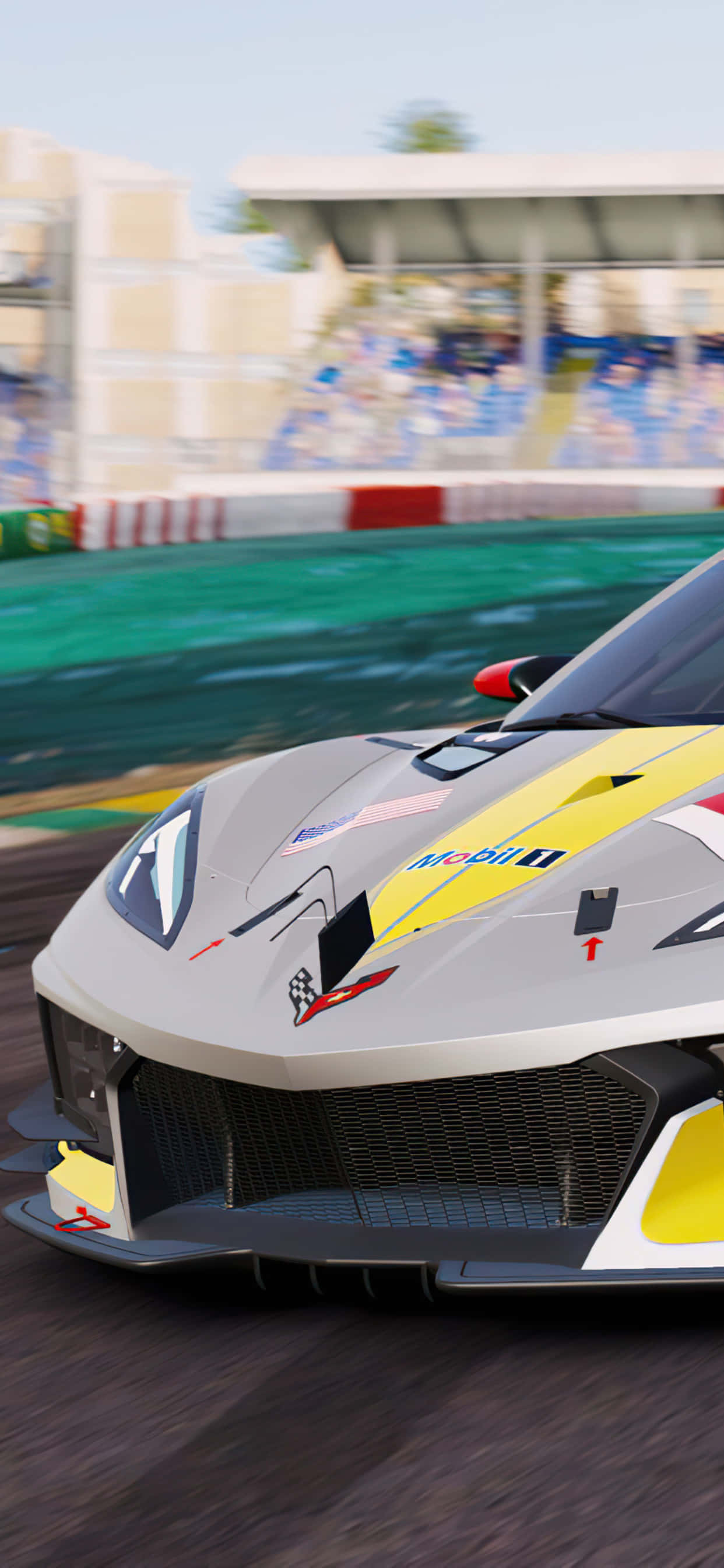 Φόντο iPhone XS Max Project Cars 2 με γκρι Lamborghini V12 Ταπετσαρία