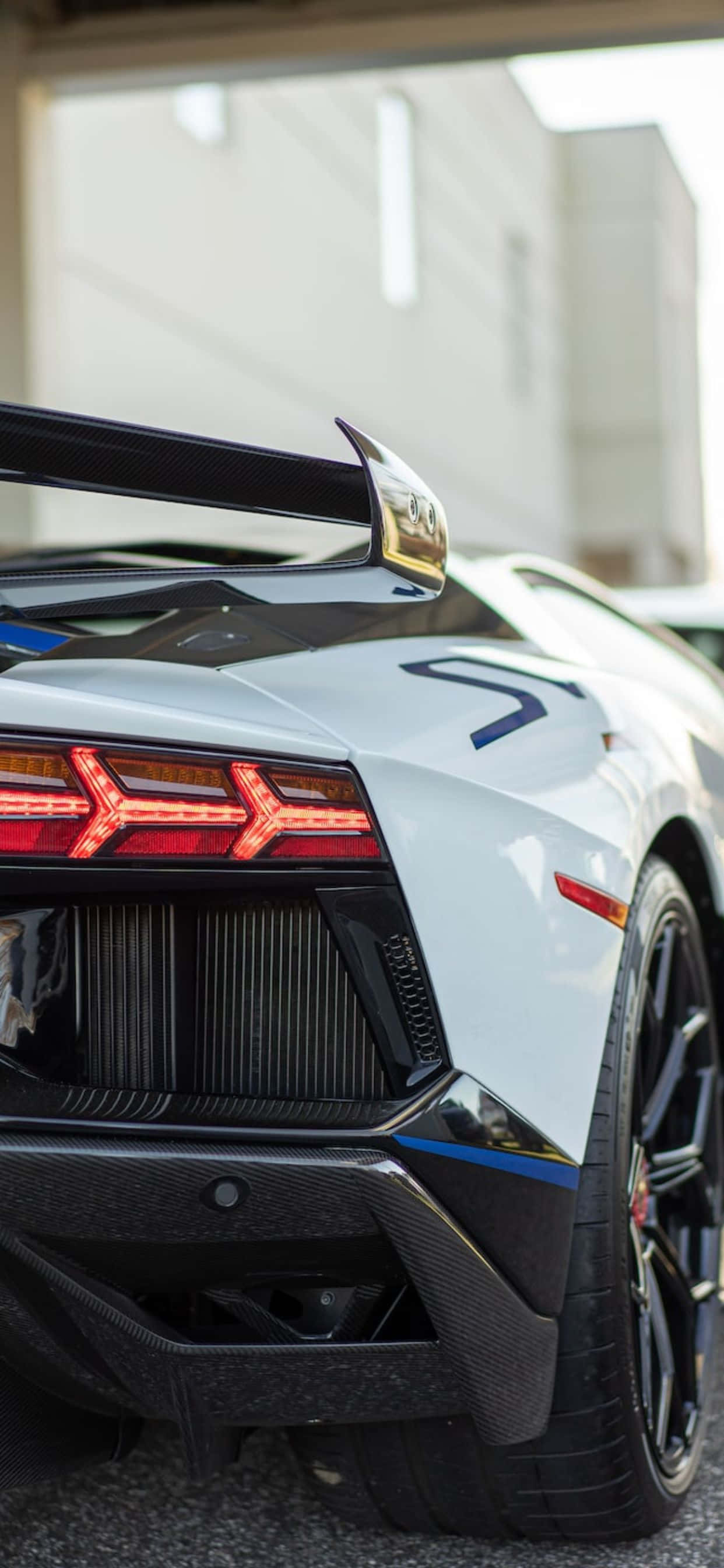 Φόντο iPhone XS Max Lamborghini Λευκό Πίσω Ταπετσαρία
