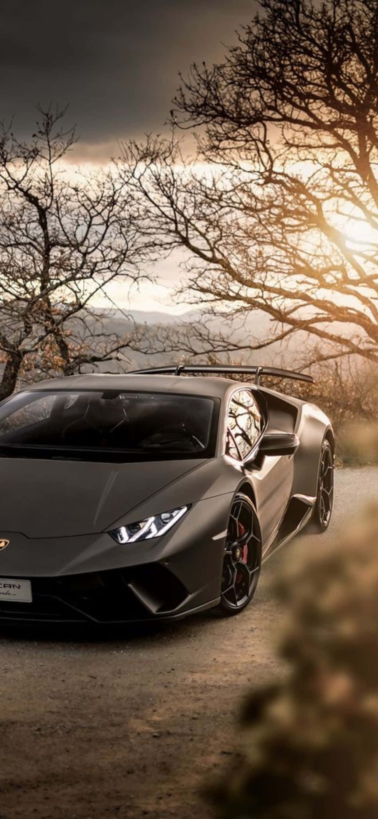 iPhone XS Max Φόντο Lamborghini Γκρι Huracan Ταπετσαρία