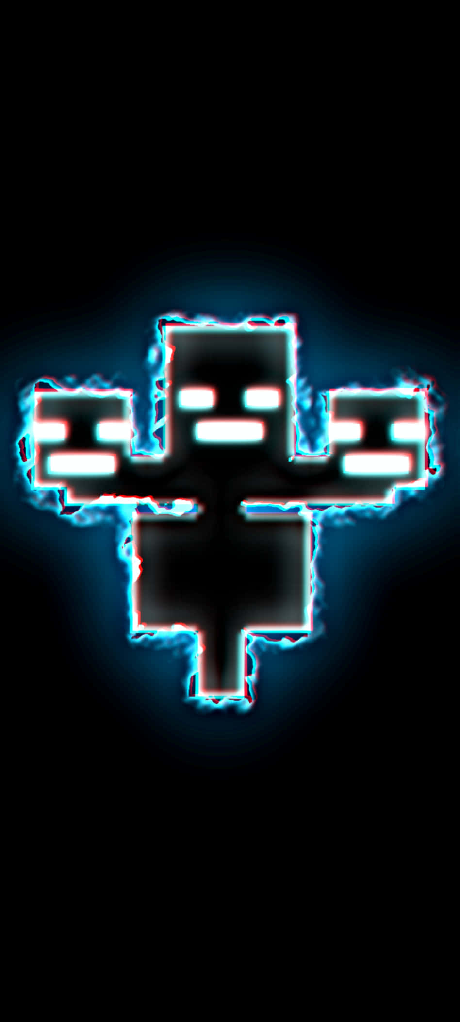 Pixel 3xl Minecraft Φόντο Μαύρο Τέρας Ταπετσαρία