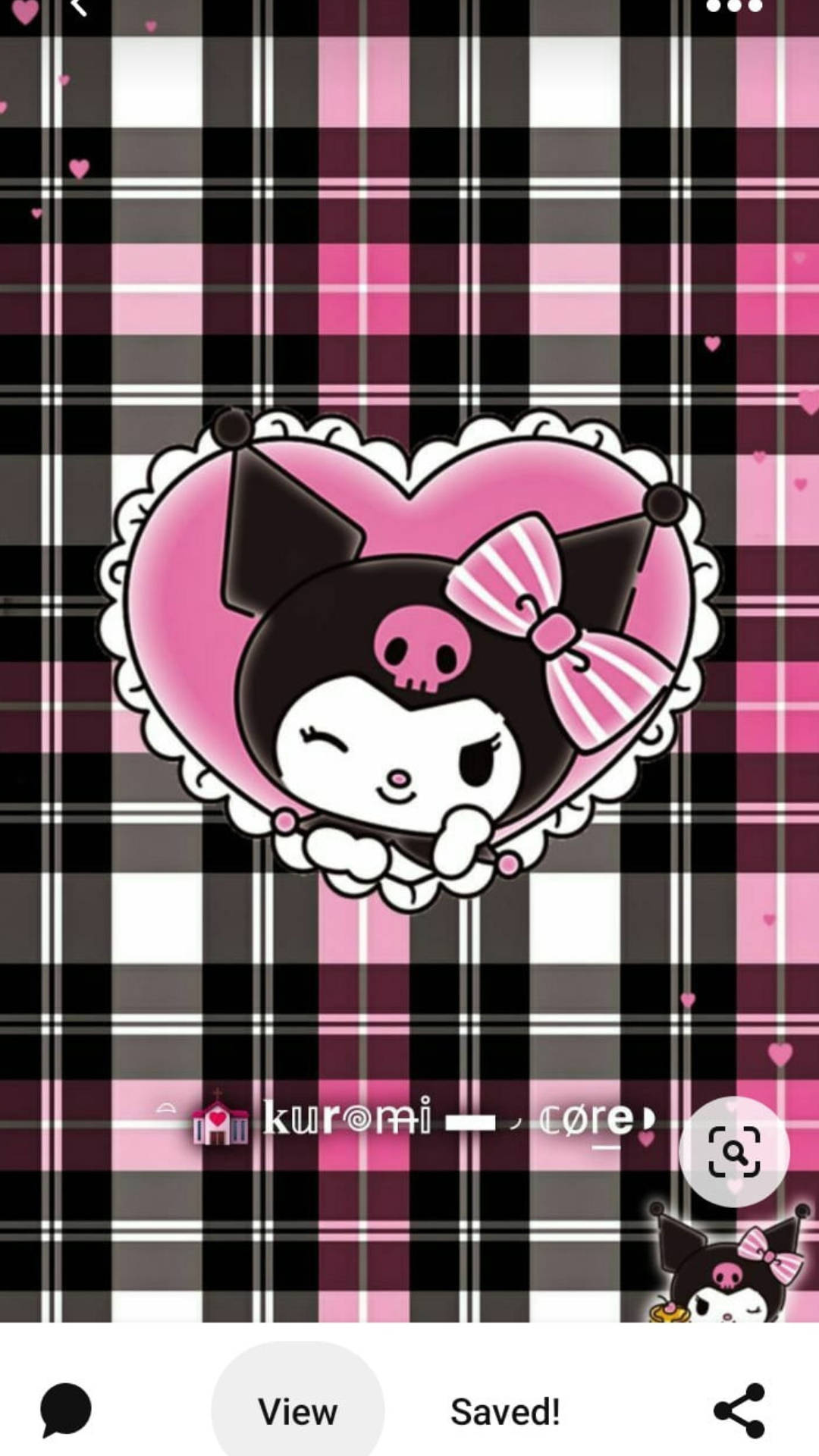 Φόντο My Melody Kuromi σε Emo Στυλ — Sanrio GIF Ταπετσαρία
