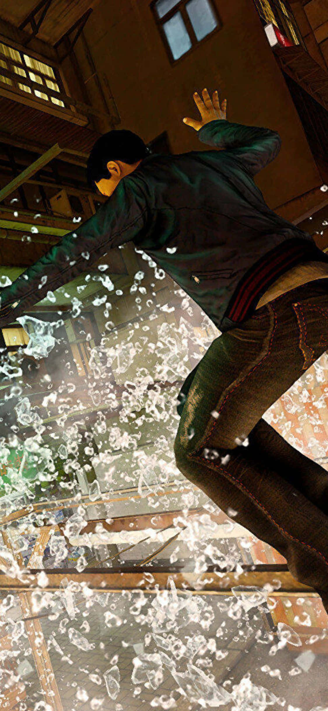 Φόντο με γυάλινη οροφή από το Sleeping Dogs για iPhone Xs Ταπετσαρία