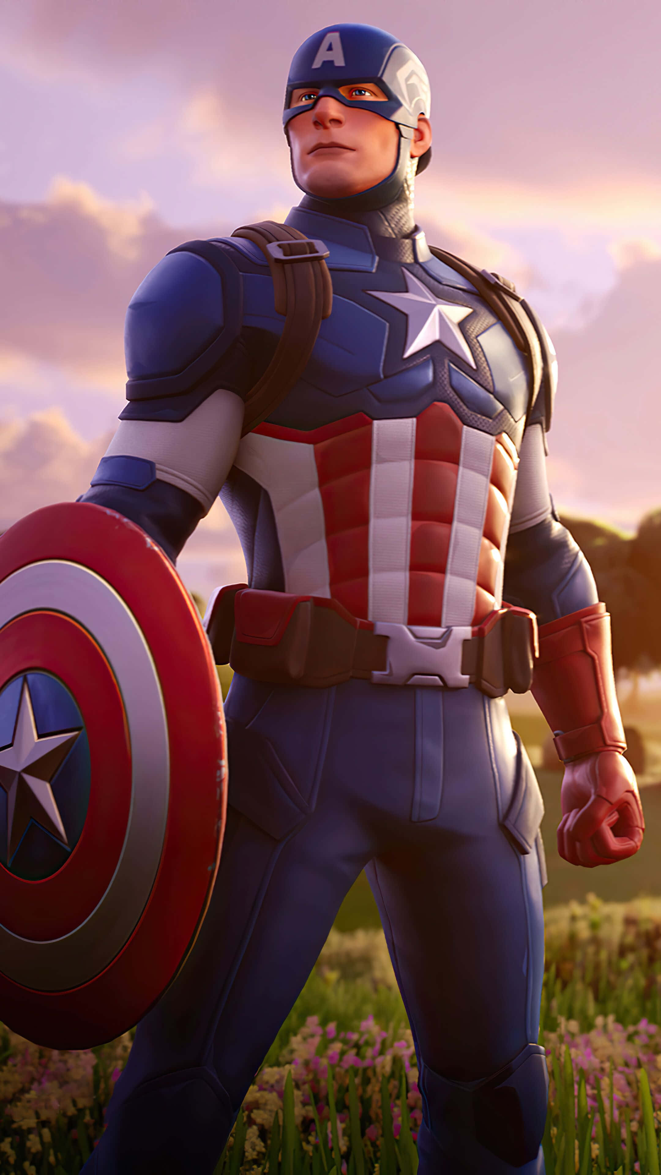 Φόντο με τον Captain America από το Fortnite Ταπετσαρία