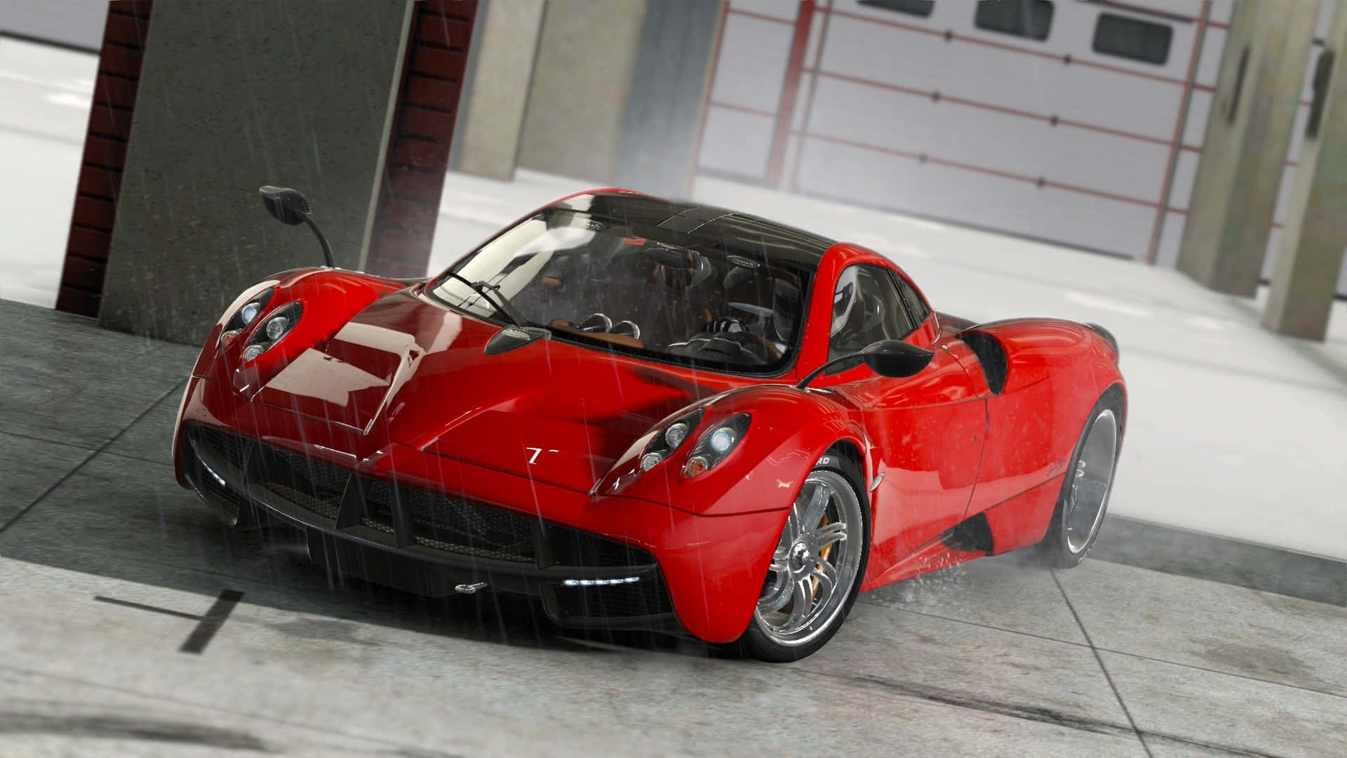 Φόντο Οθόνης HD με Κόκκινη Pagani Huayra από το Project Cars Ταπετσαρία