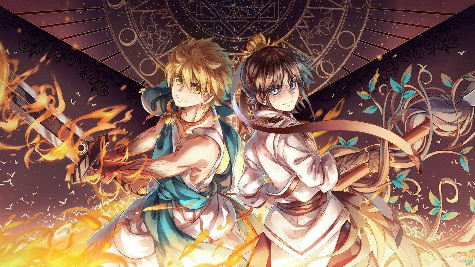 Χαρακτήρες Anime Magi Ταπετσαρία