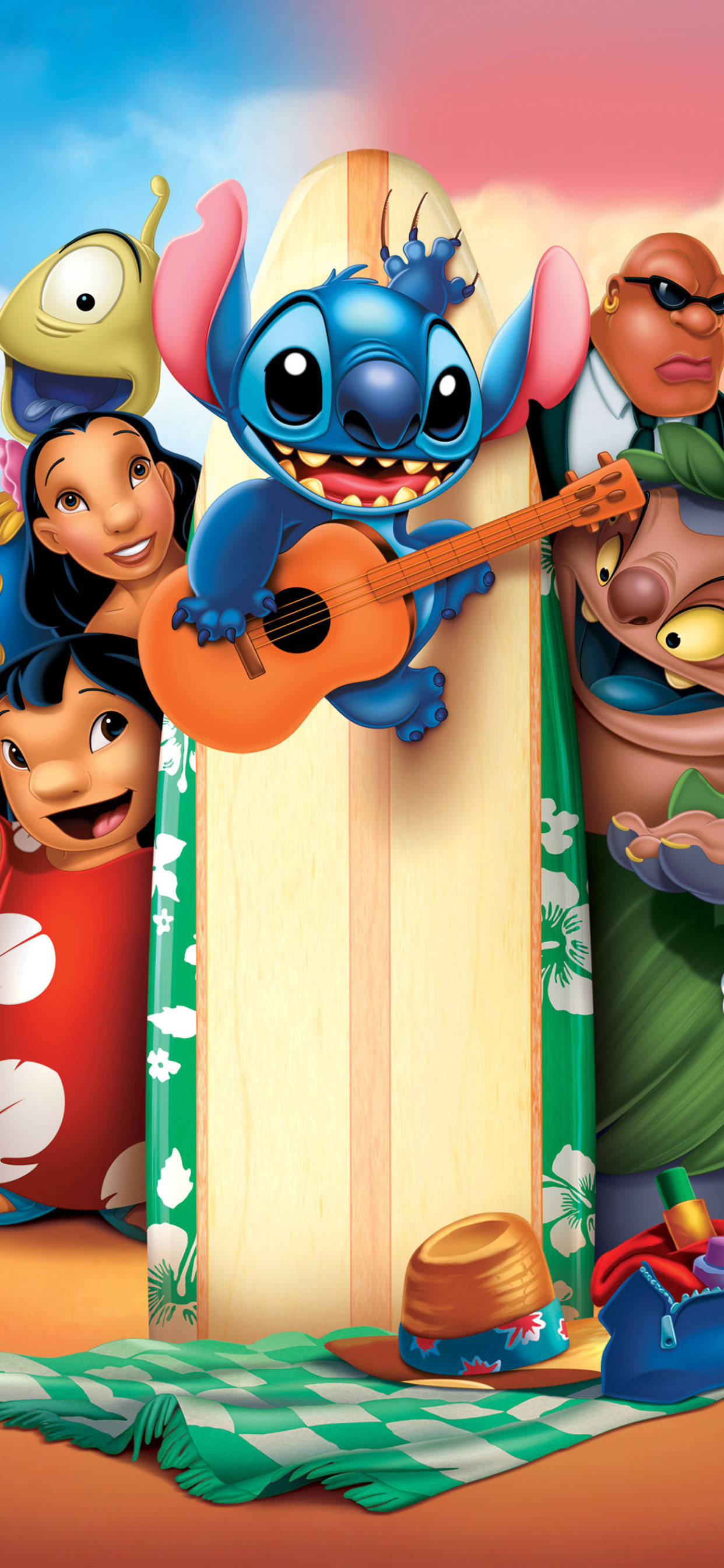 Χαρακτήρες Lilo And Stitch Ταπετσαρία