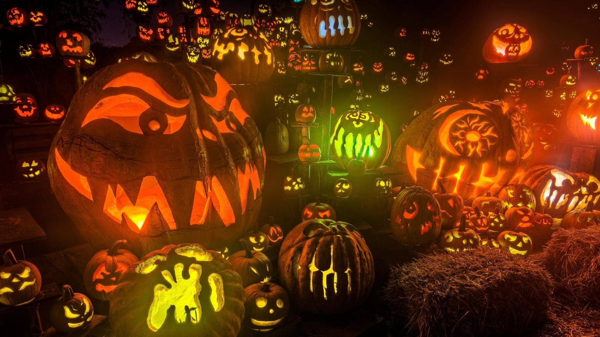 Χαριτωμένα Αισθητικά Φαναράκια Halloween Ταπετσαρία