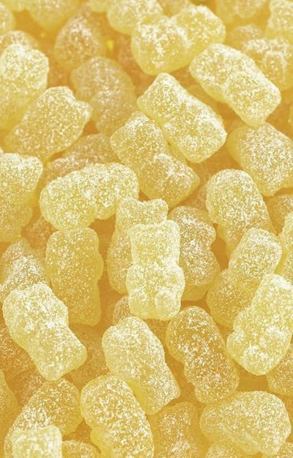 Χαριτωμένα Παστέλ Κίτρινα Gummy Αρκουδάκια Ταπετσαρία