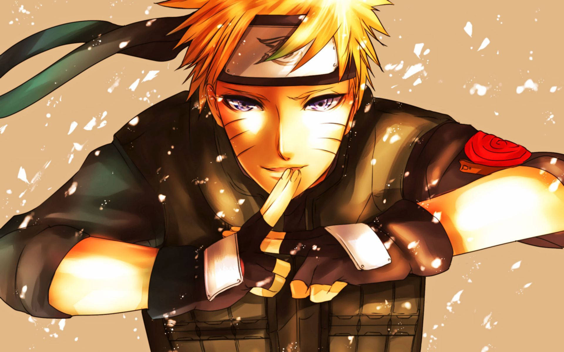 Χαριτωμένη Νίντζα Πόζα Naruto Ταπετσαρία