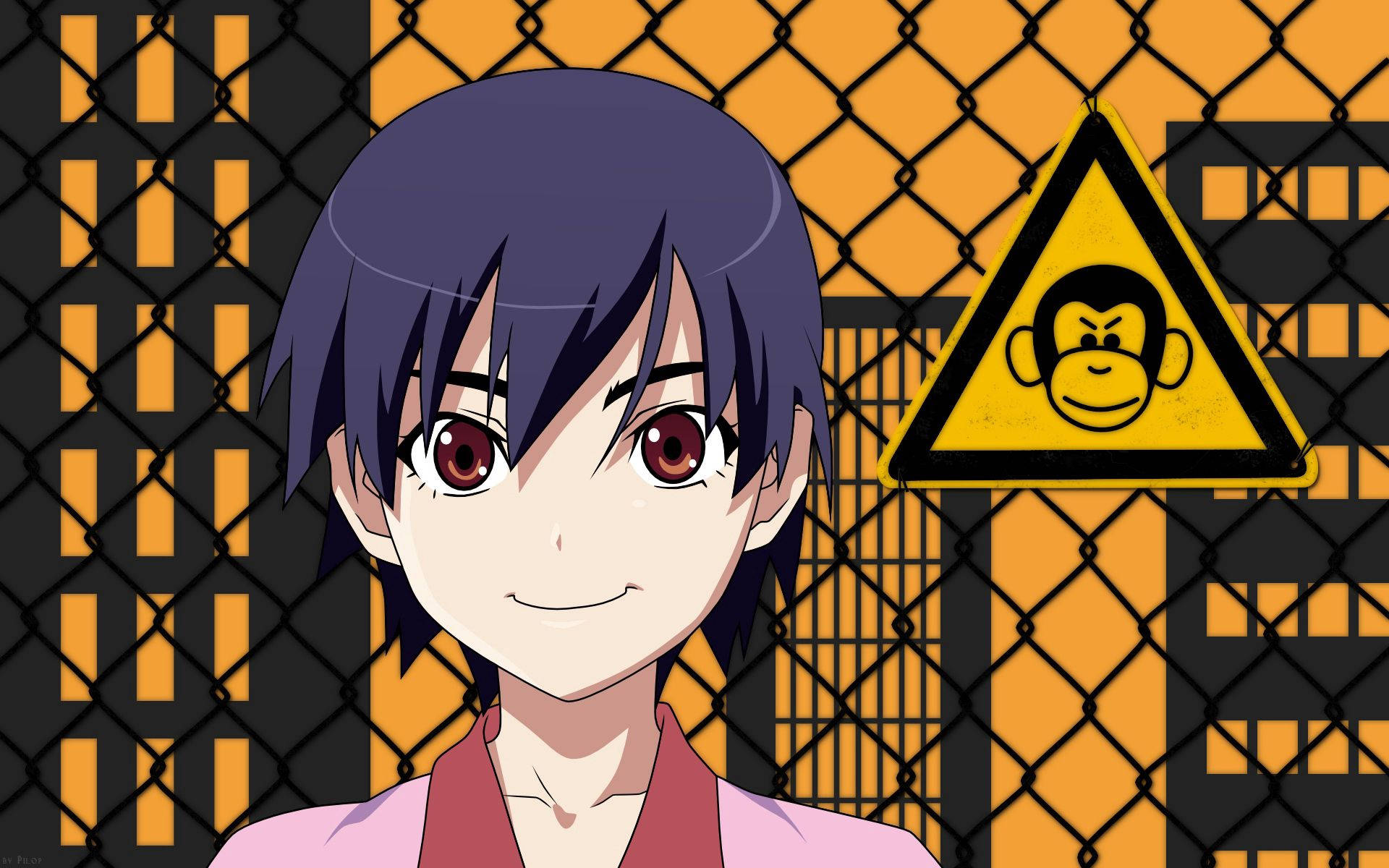 Ταπετσαρία Χαριτωμένο Anime Αγόρι που Χαμογελάει — Anime Boy Ταπετσαρία