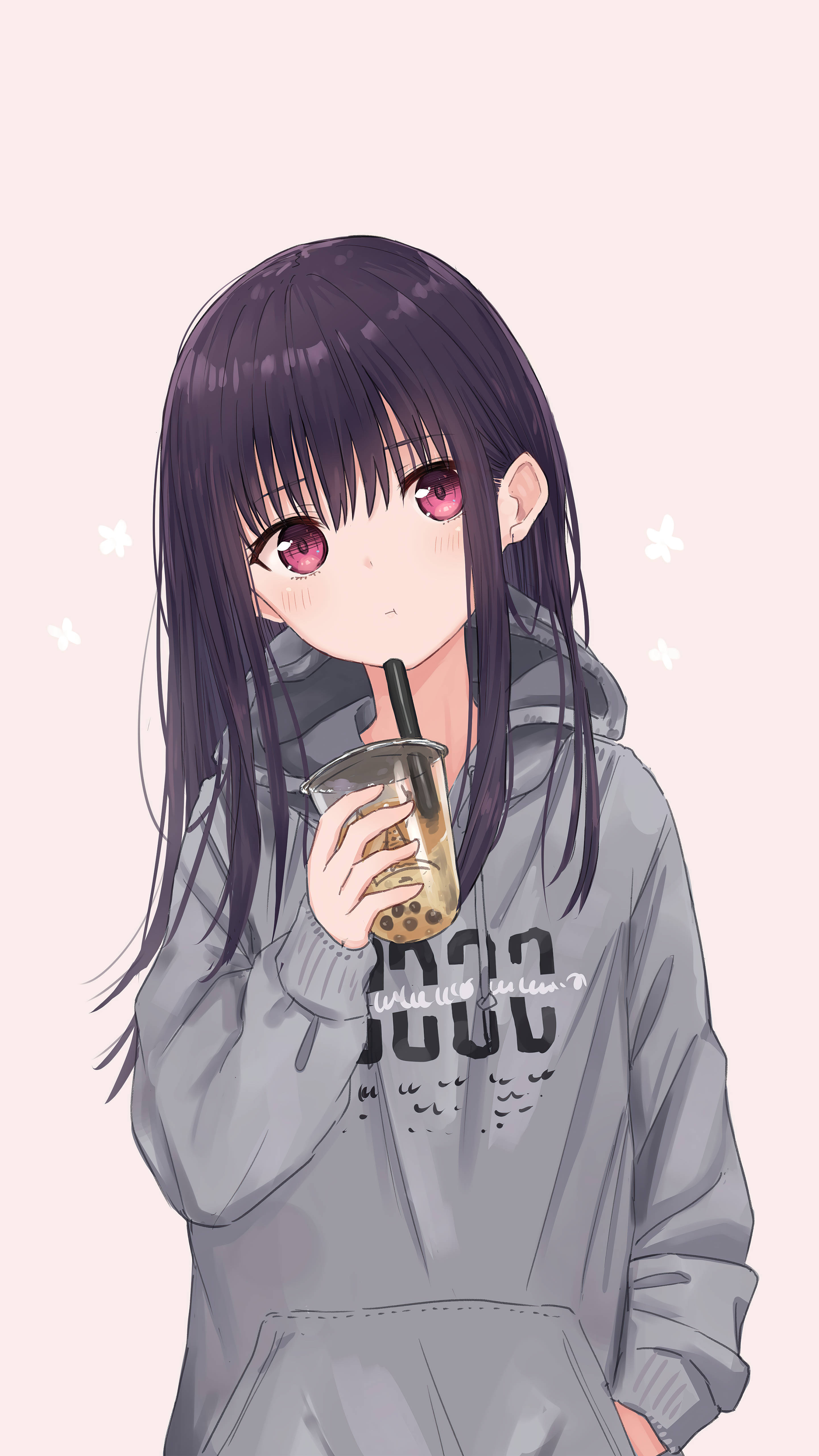 Χαριτωμένο Anime Κορίτσι PFP Kazumi με Γάλα Τσάι Ταπετσαρία