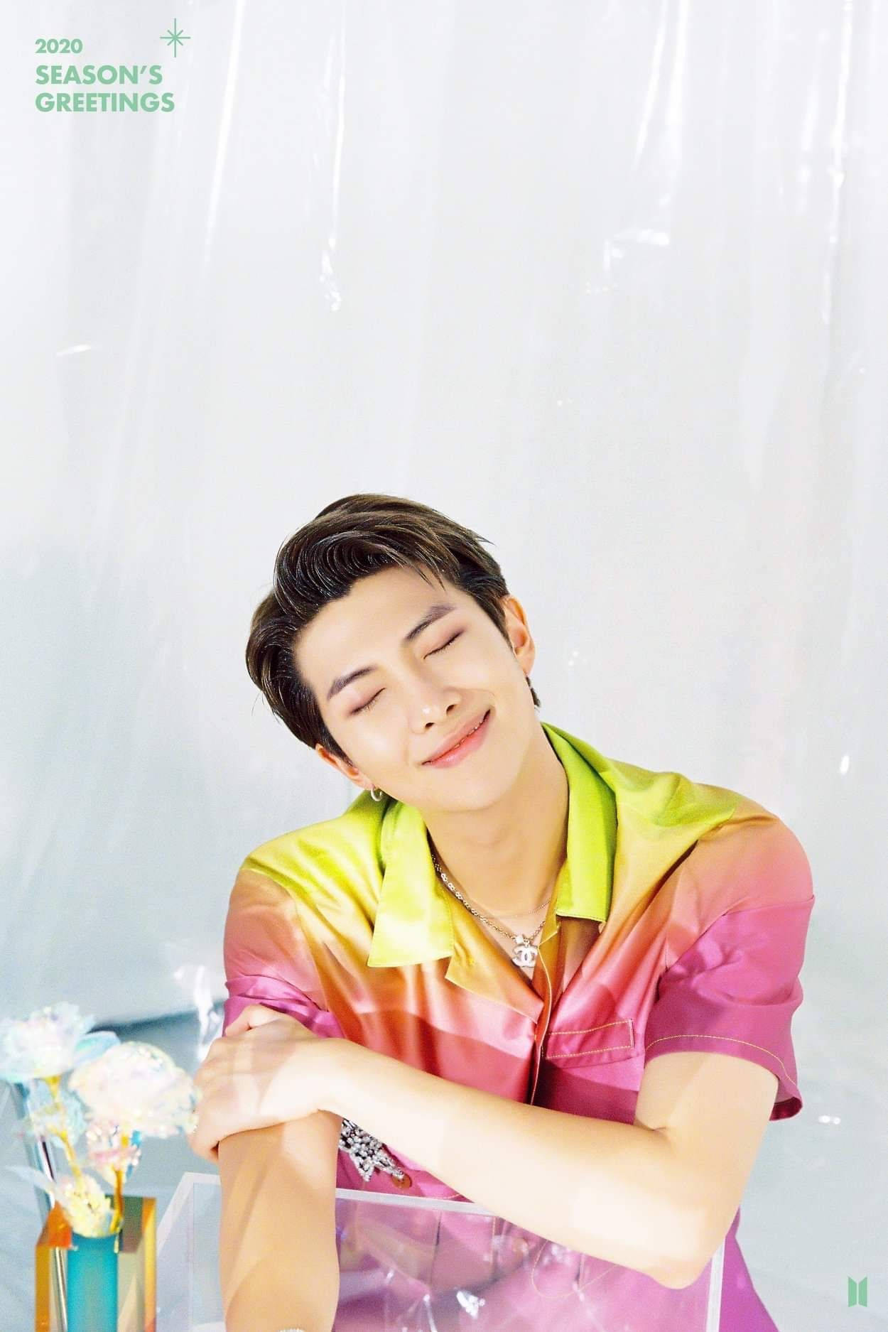 Χαριτωμένο BTS RM Season's Greetings Ταπετσαρία