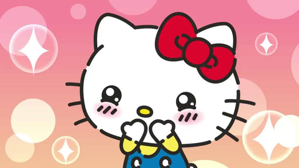 Χαριτωμένο Hello Kitty PFP Κινουμένων Σχεδίων — Hello kitty GIF Ταπετσαρία