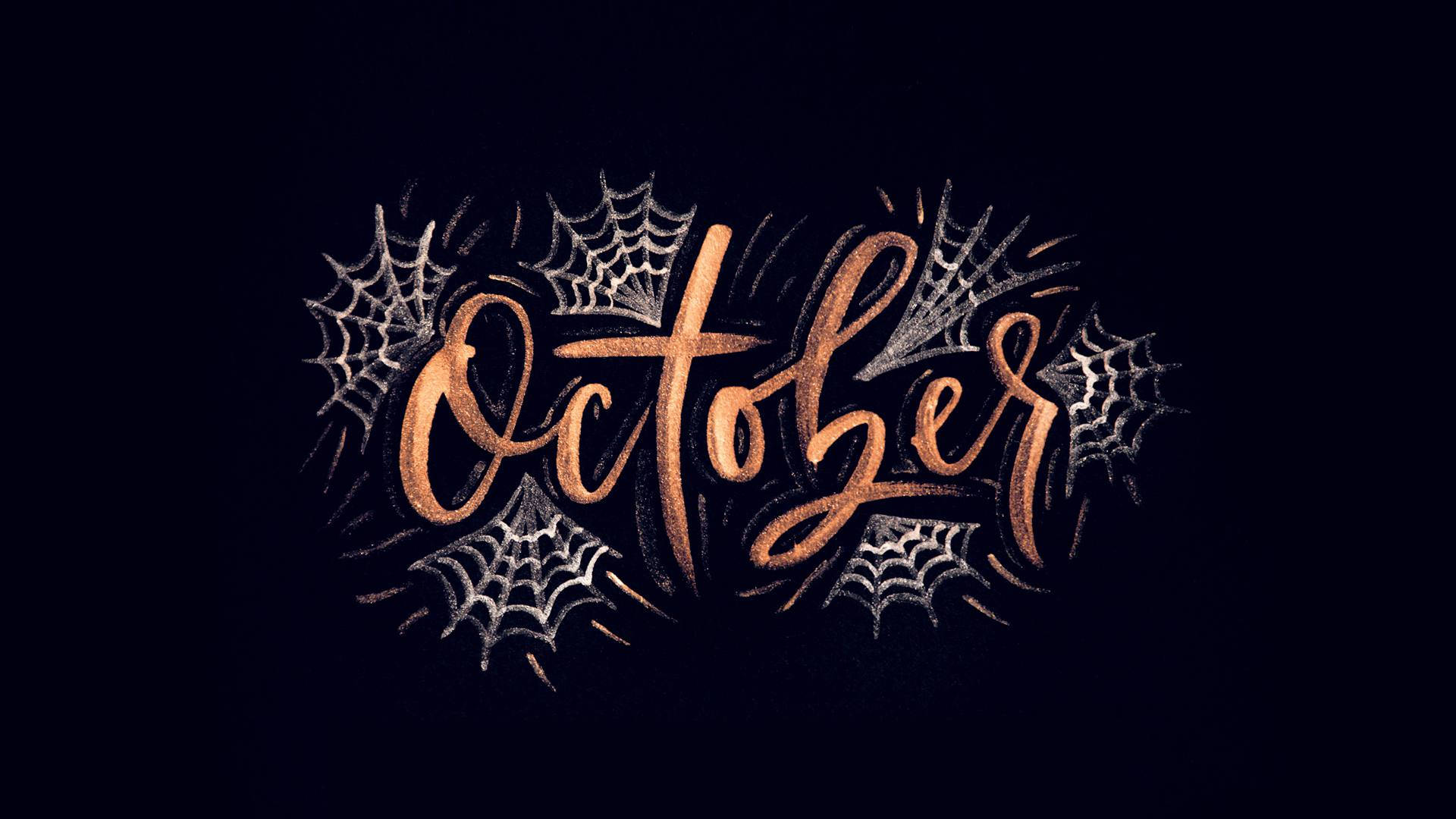 Χαριτωμένο Αισθητικό Halloween Οκτώβριος Ταπετσαρία
