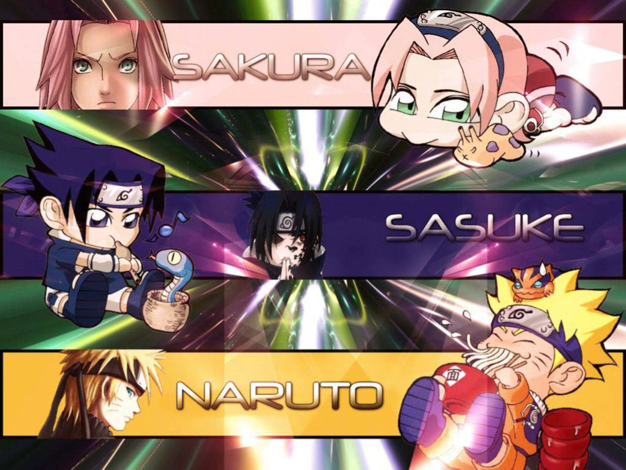 Χαριτωμένο Δημιουργικό Έργο Τέχνης Naruto Ταπετσαρία
